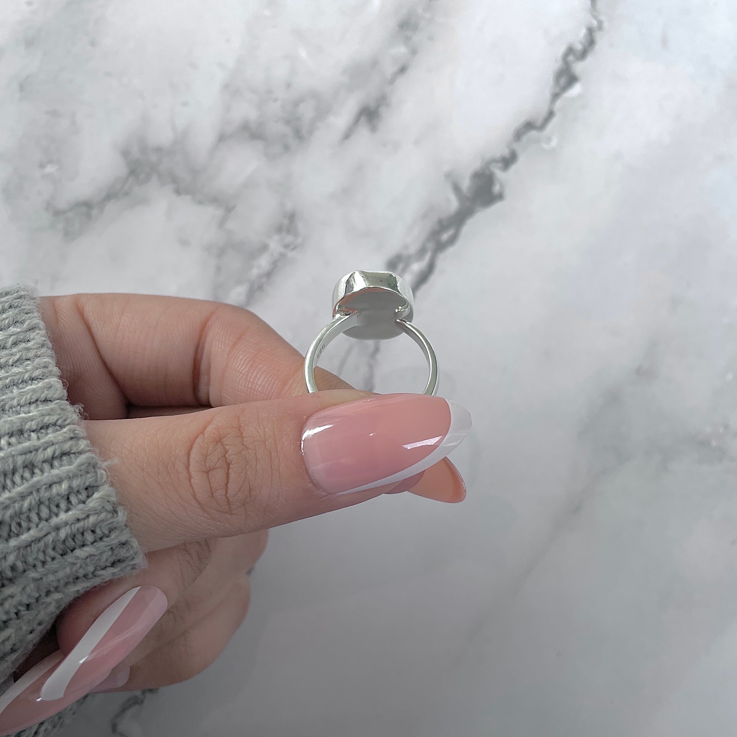 Ammolite Adjustable Ring-(AML-R-177.)