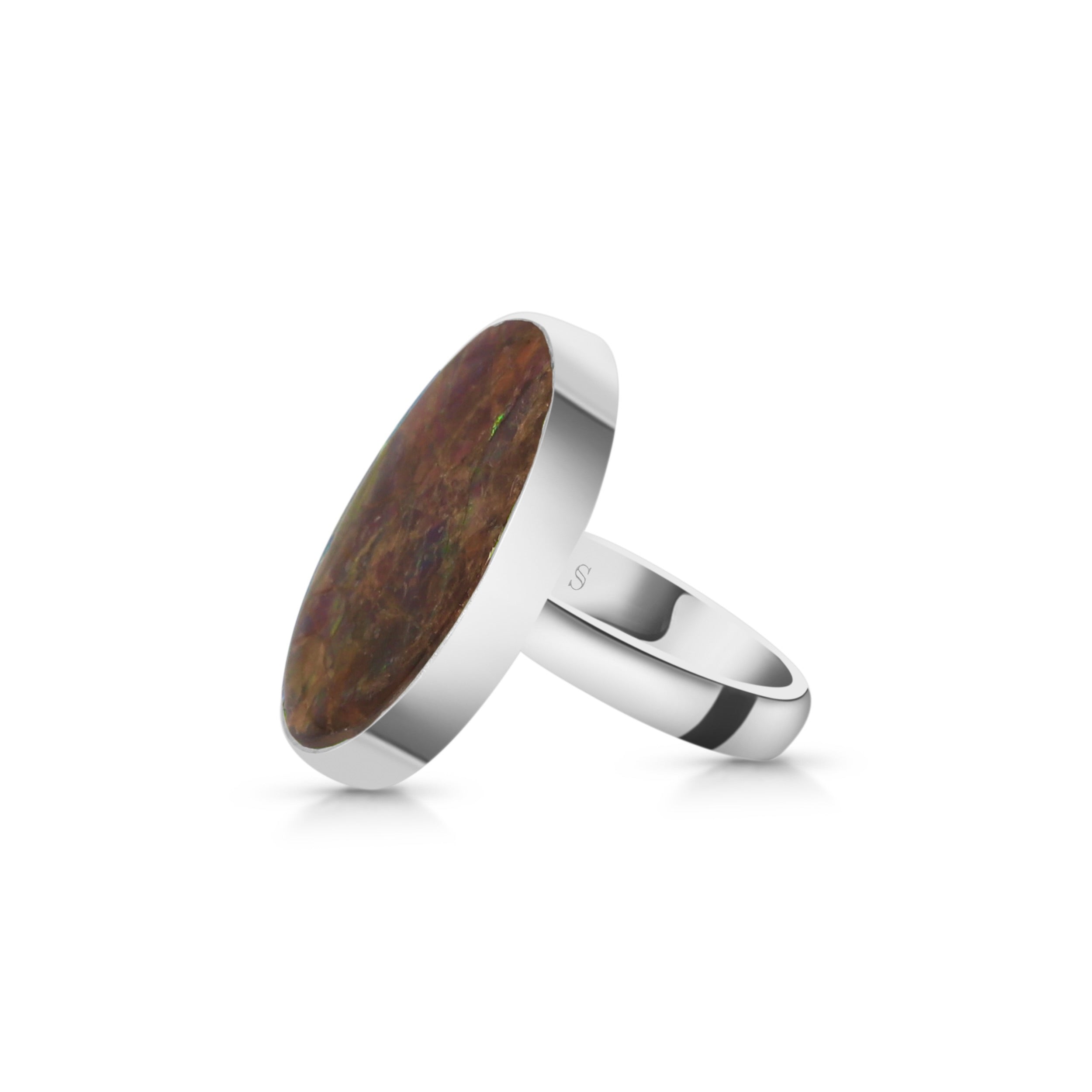 Ammolite Adjustable Ring-(AML-R-20.)