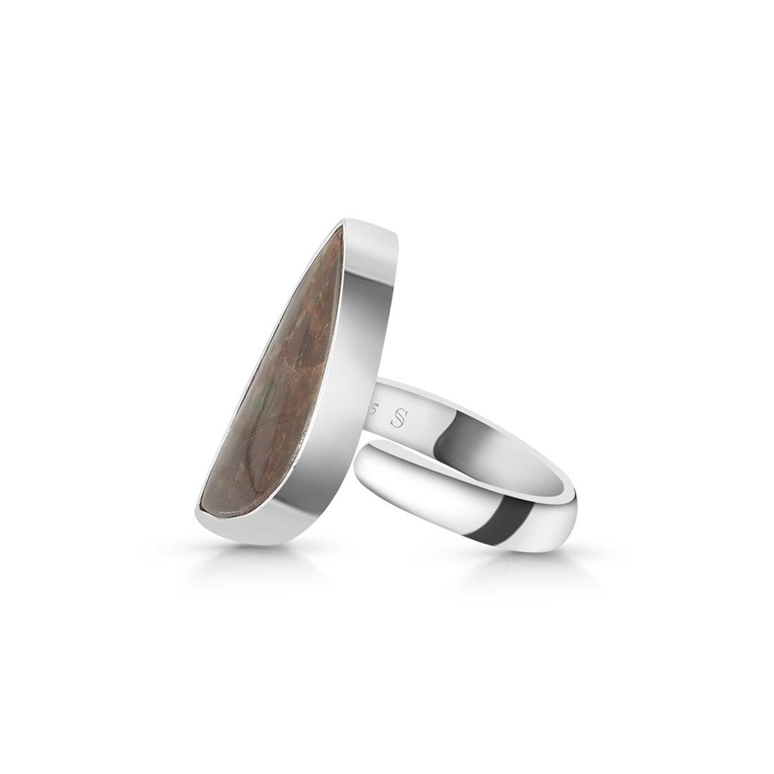 Ammolite Adjustable Ring-(AML-R-46.)