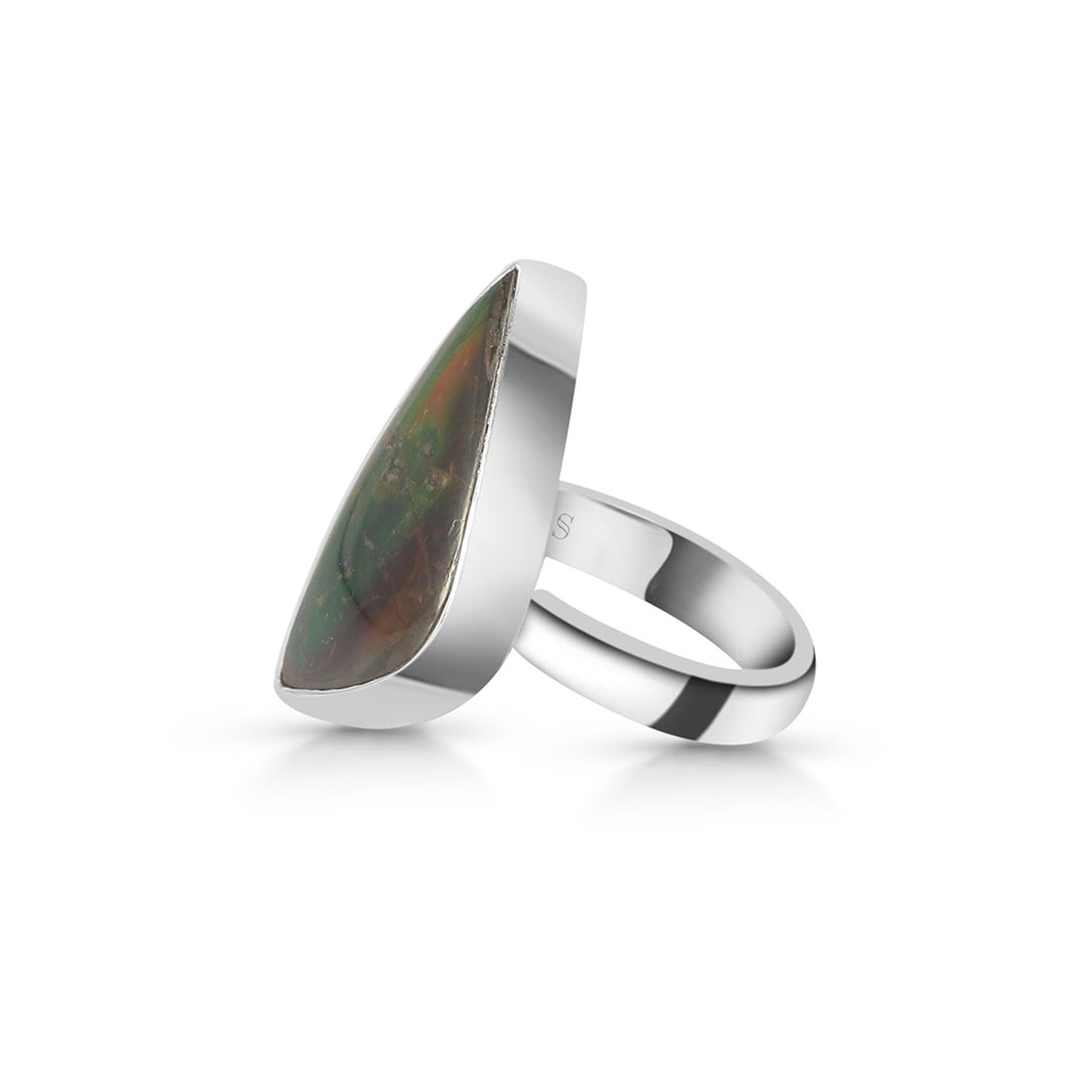 Ammolite Adjustable Ring-(AML-R-49.)