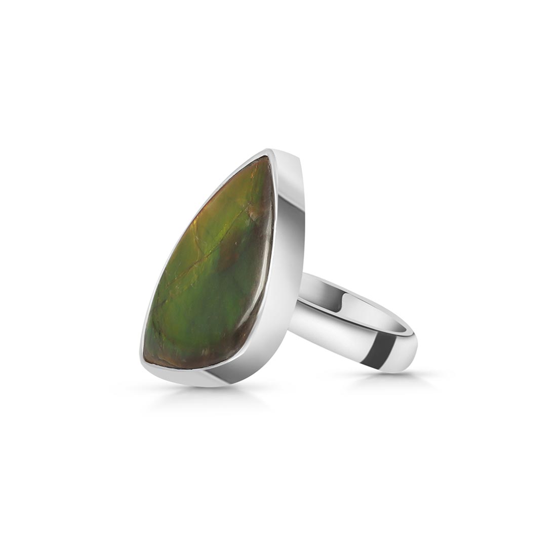 Ammolite Adjustable Ring-(AML-R-50.)