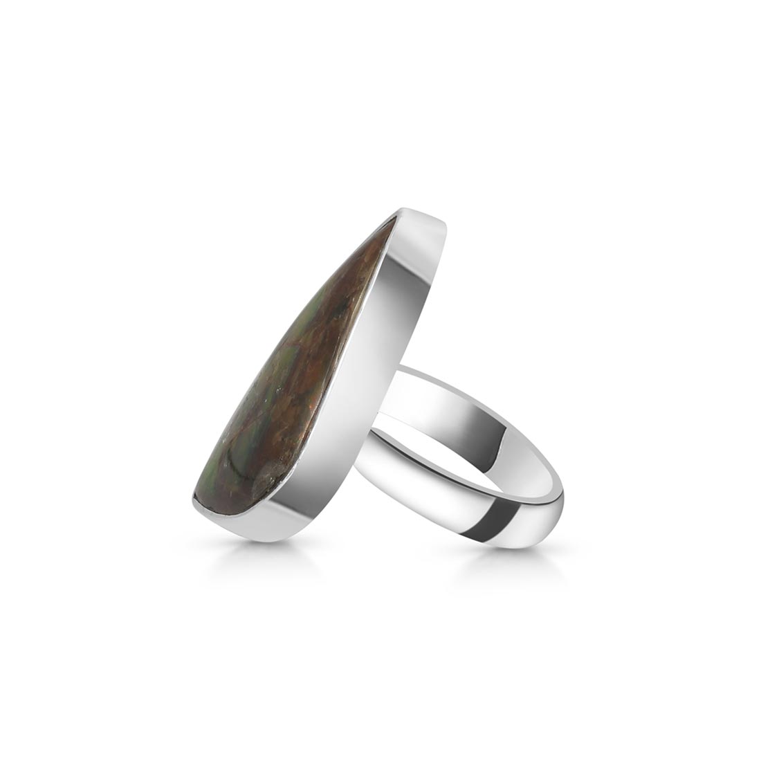 Ammolite Adjustable Ring-(AML-R-59.)