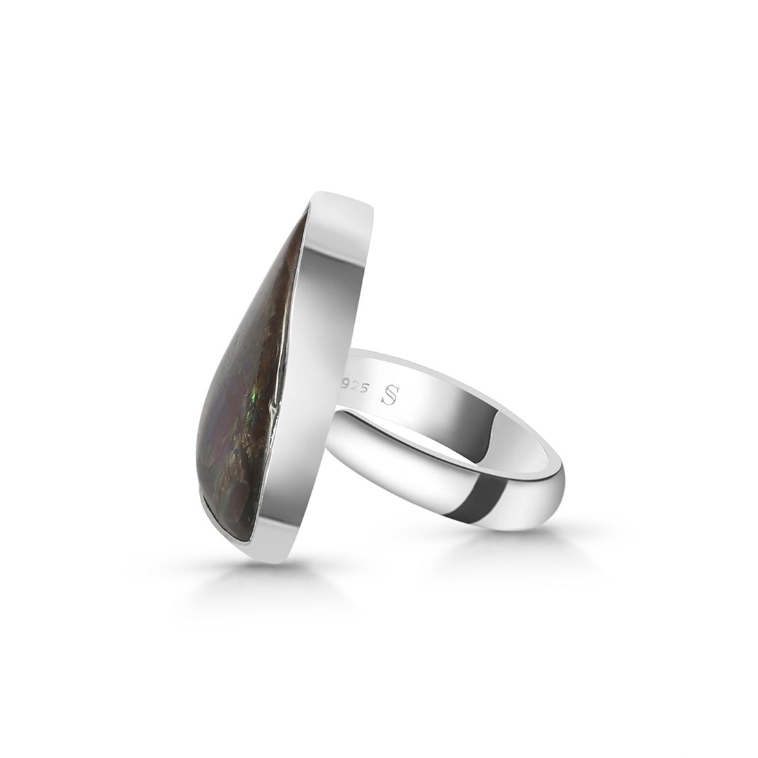 Ammolite Adjustable Ring-(AML-R-62.)