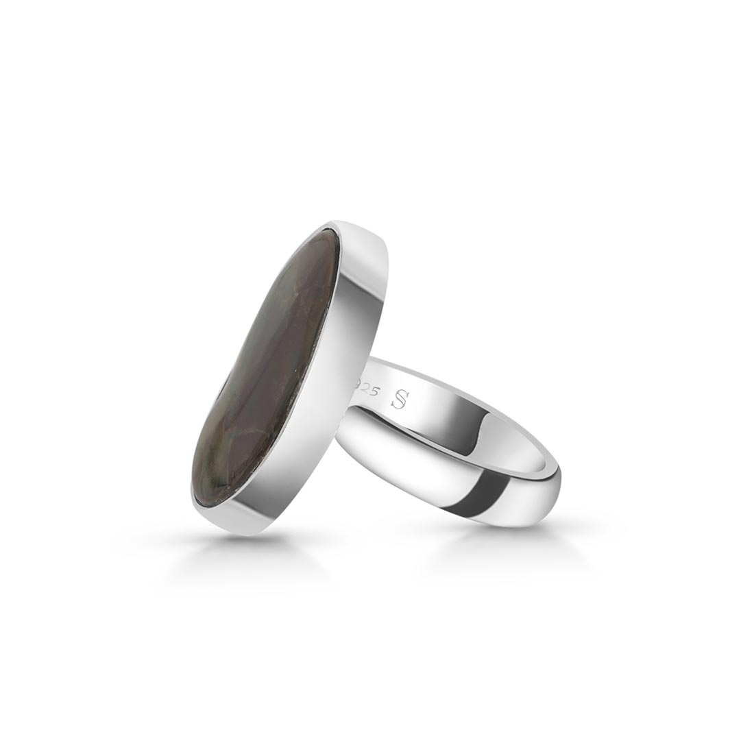 Ammolite Adjustable Ring-(AML-R-63.)