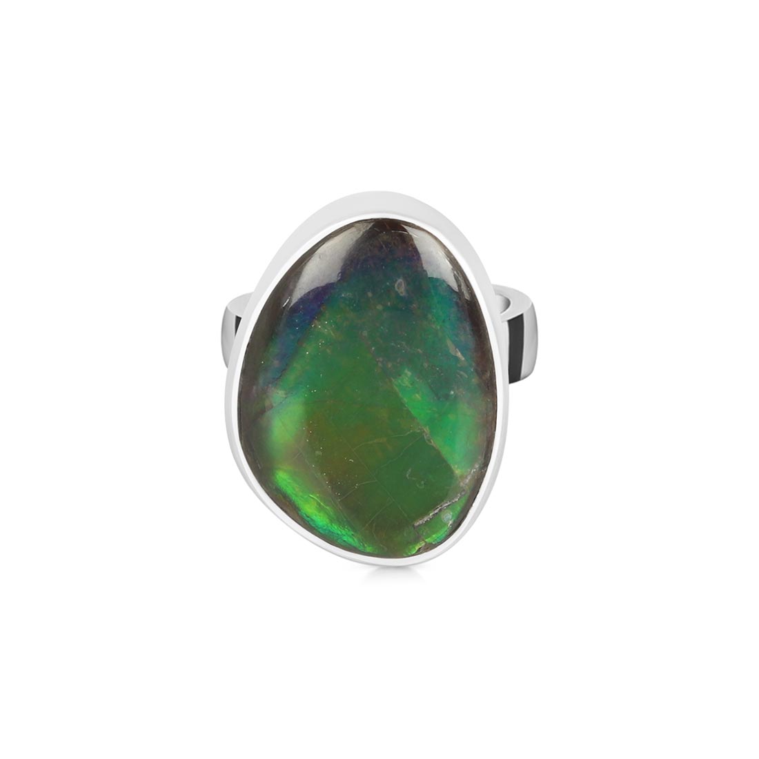 Ammolite Adjustable Ring-(AML-R-66)