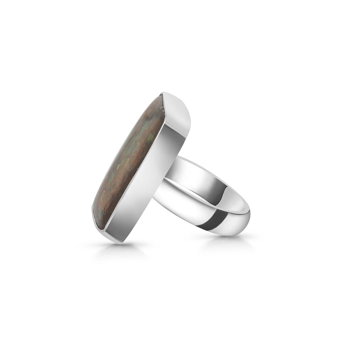 Ammolite Adjustable Ring-(AML-R-70.)