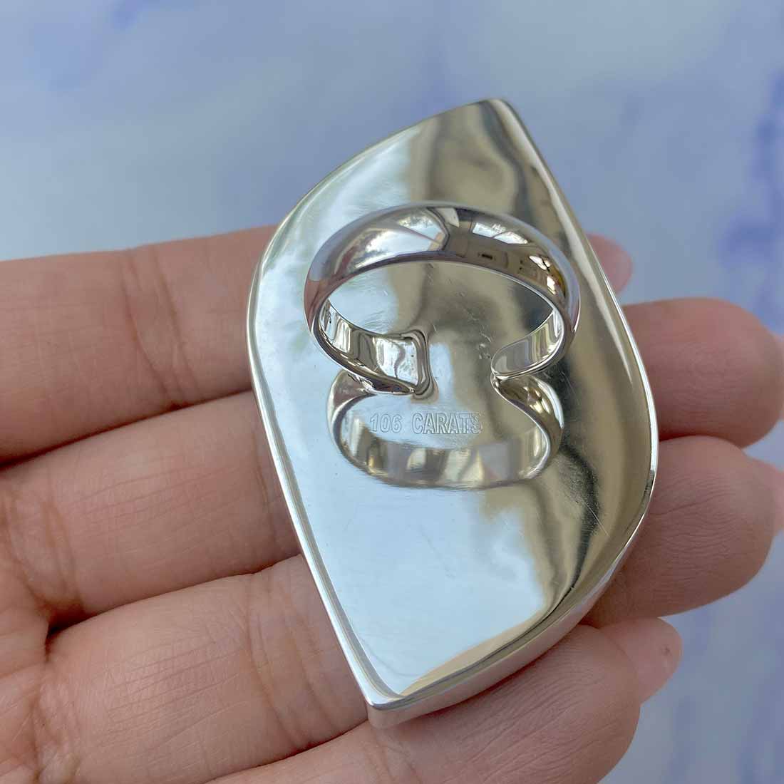 Ammolite Adjustable Ring-(AML-R-75.)