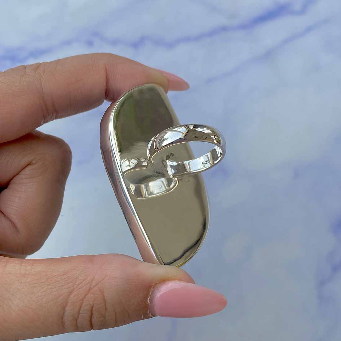 Ammolite Adjustable Ring-(AML-R-75.)