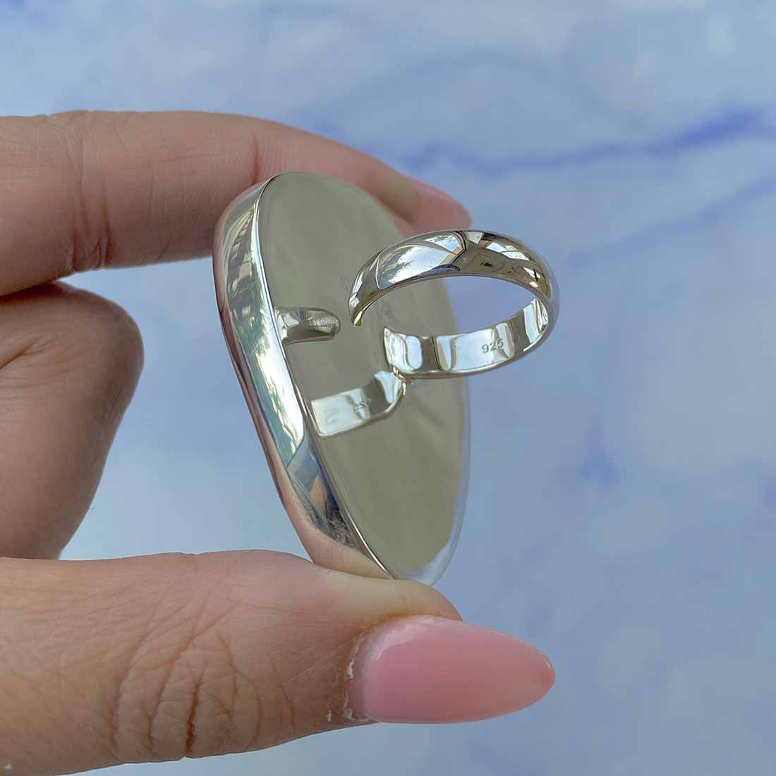 Ammolite Adjustable Ring-(AML-R-77.)