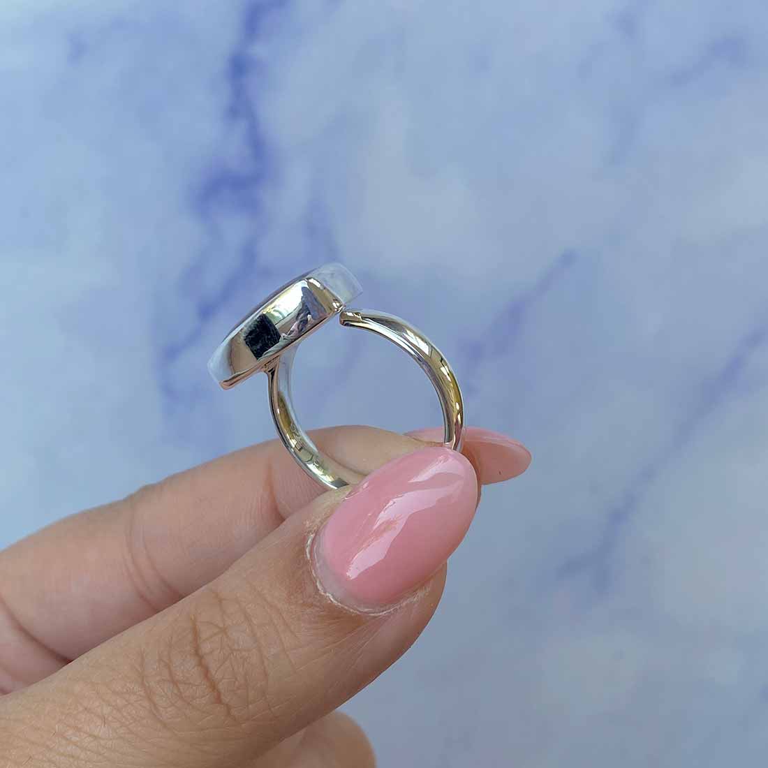 Ammolite Adjustable Ring-(AML-R-96.)