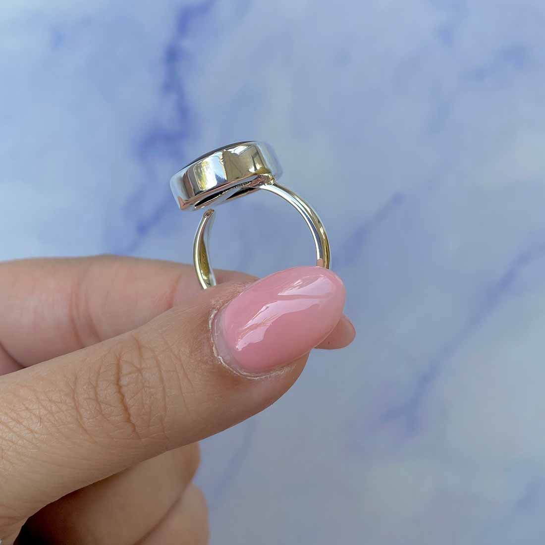 Ammolite Adjustable Ring-(AML-R-97.)