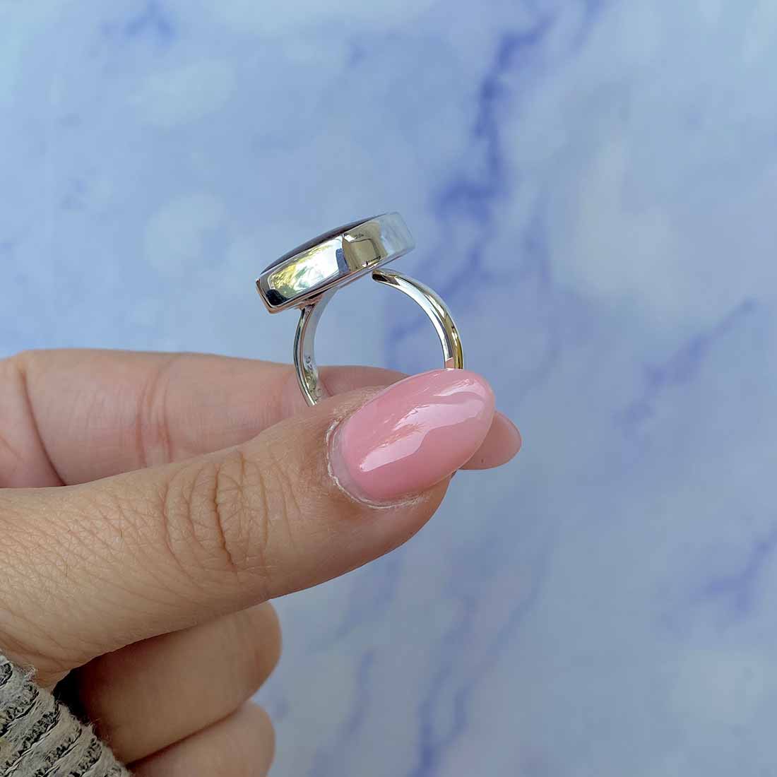 Ammolite Adjustable Ring-(AML-R-98.)