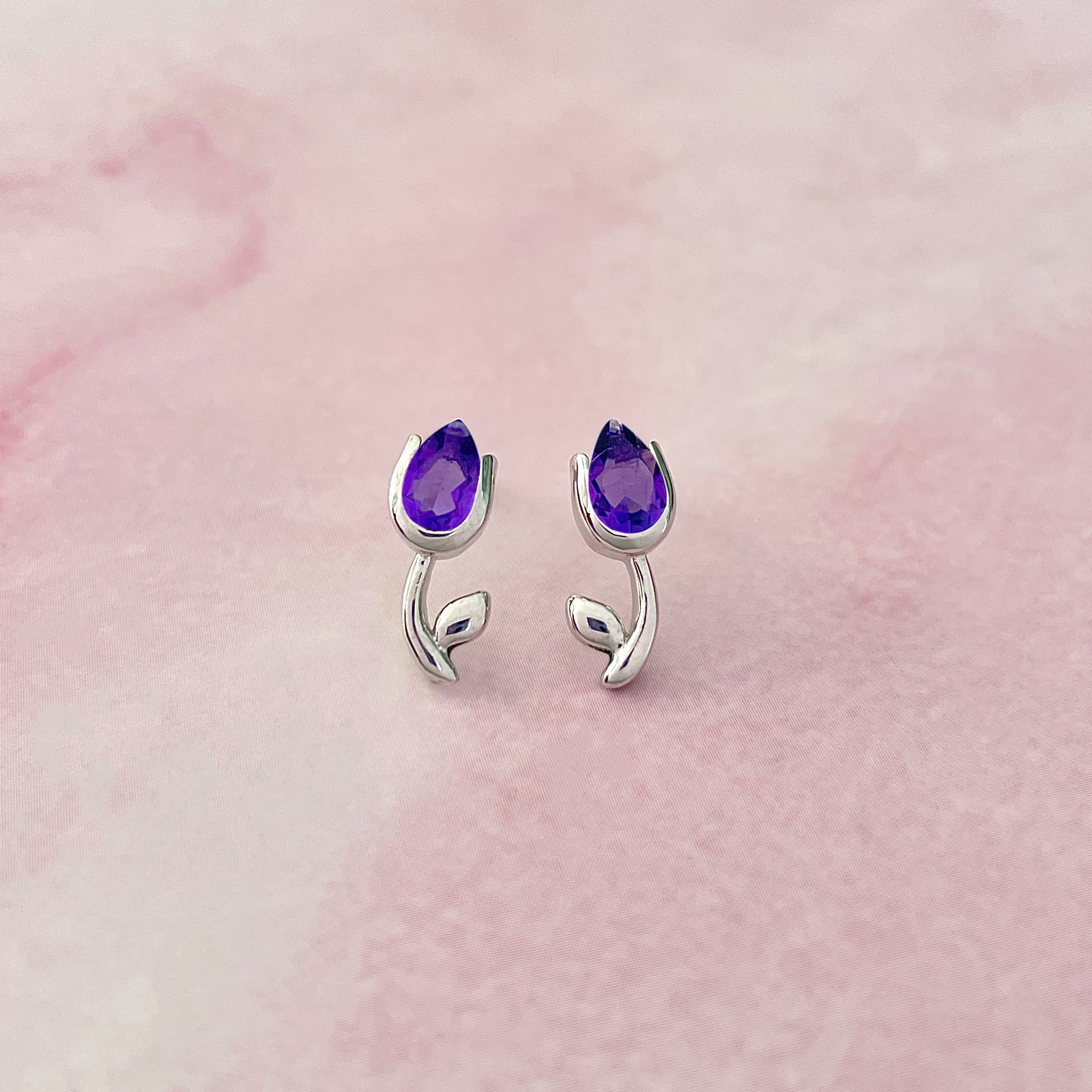 Amethyst Earring-(AMT-SE-1793.)