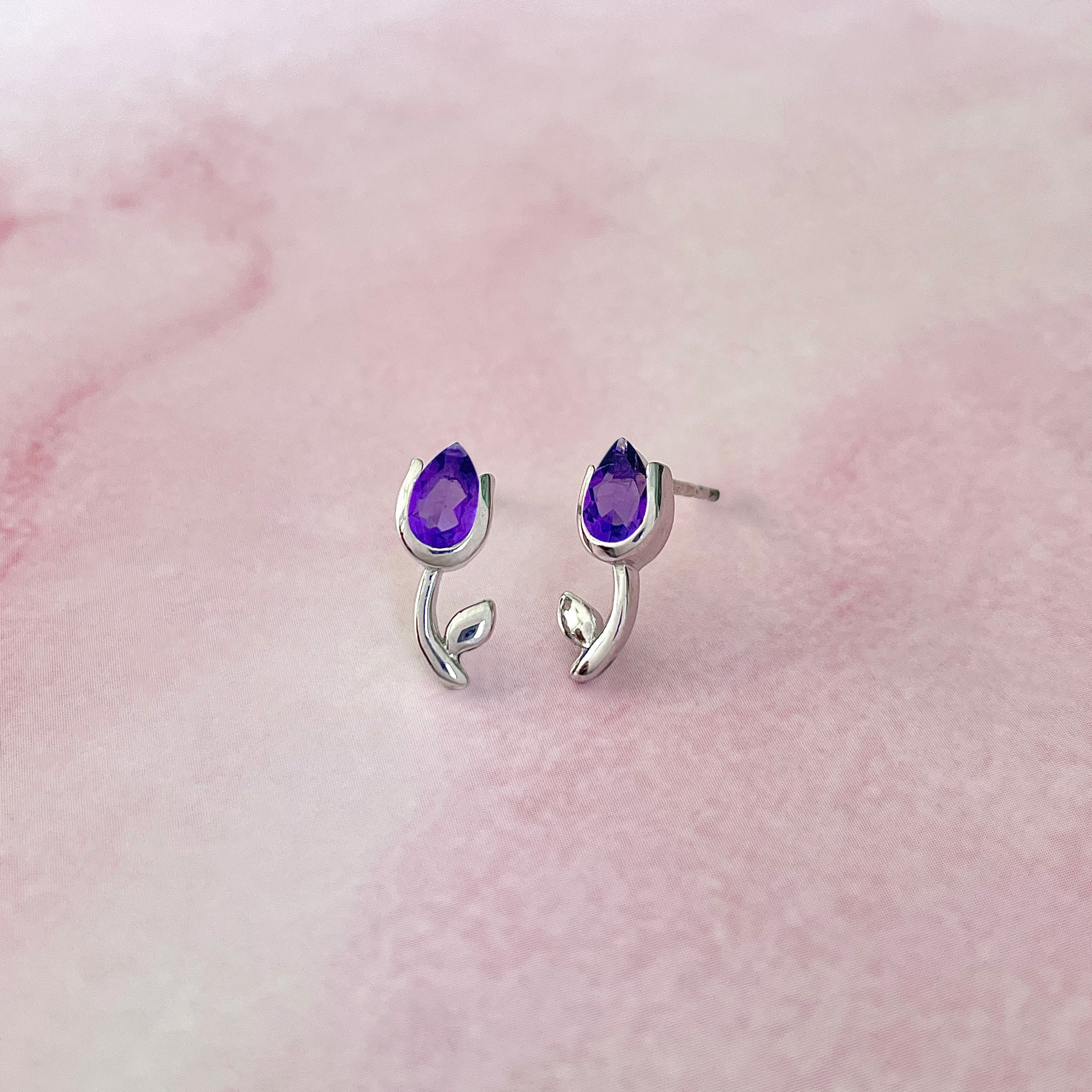 Amethyst Earring-(AMT-SE-1793.)