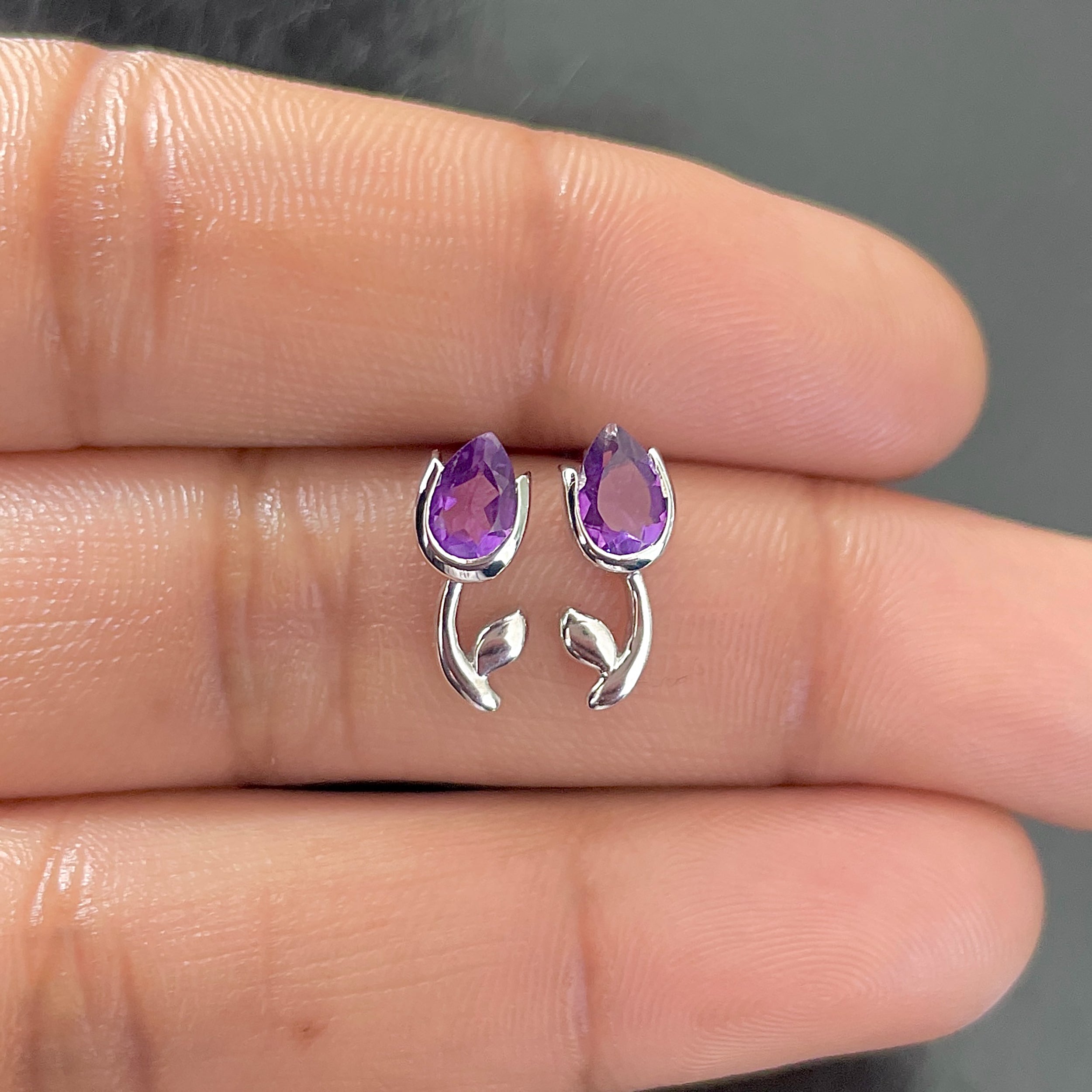 Amethyst Earring-(AMT-SE-1793.)