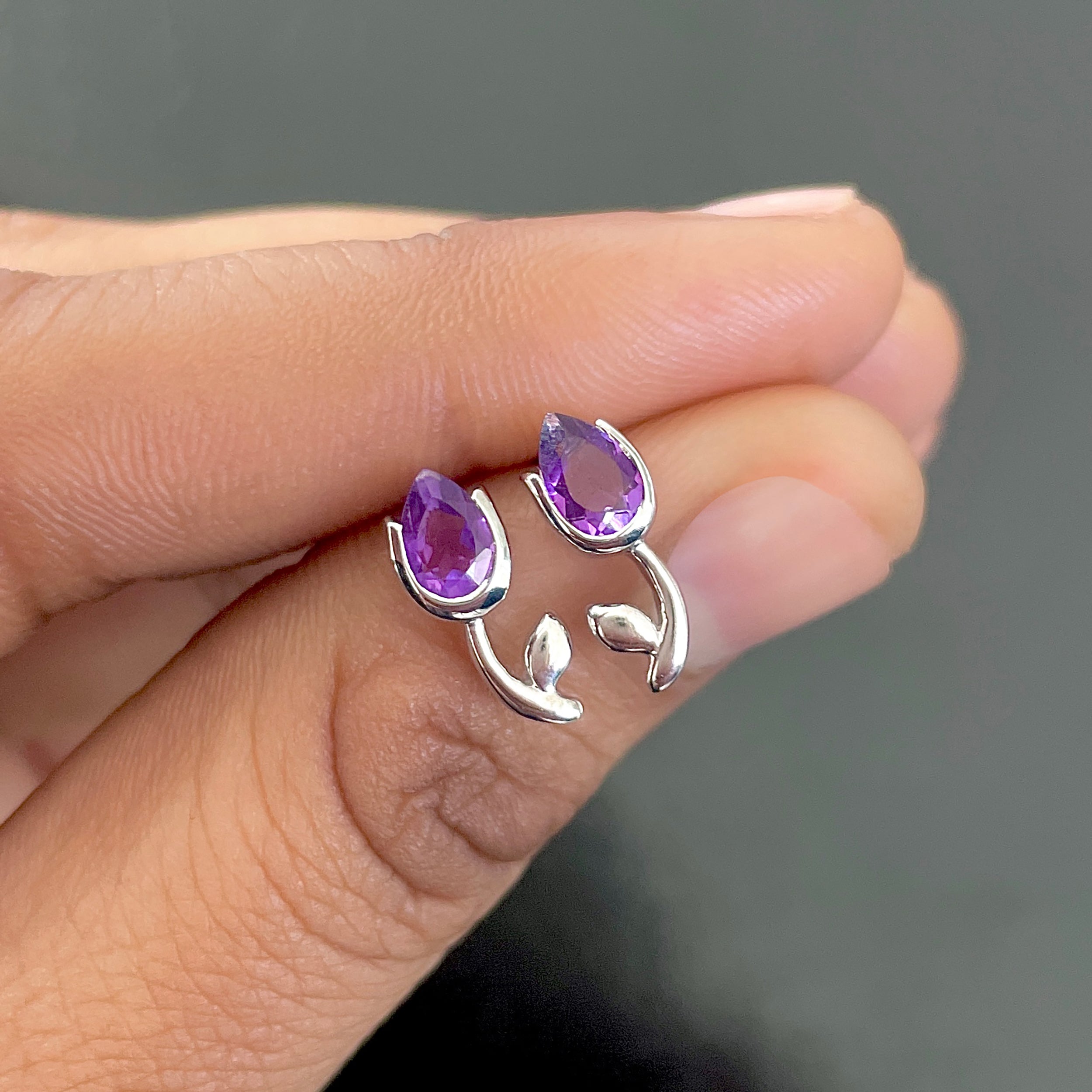 Amethyst Earring-(AMT-SE-1793.)