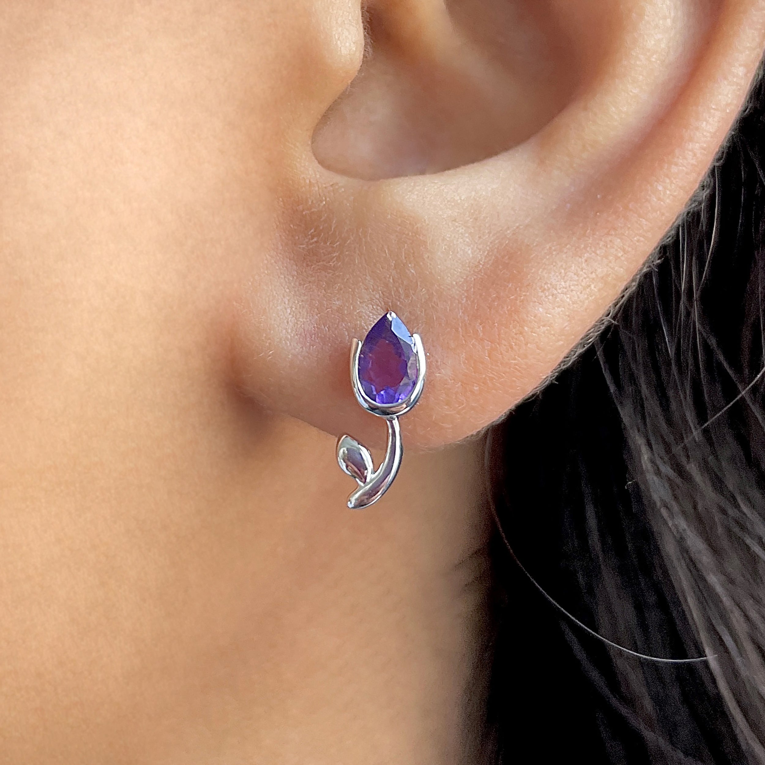 Amethyst Earring-(AMT-SE-1793.)