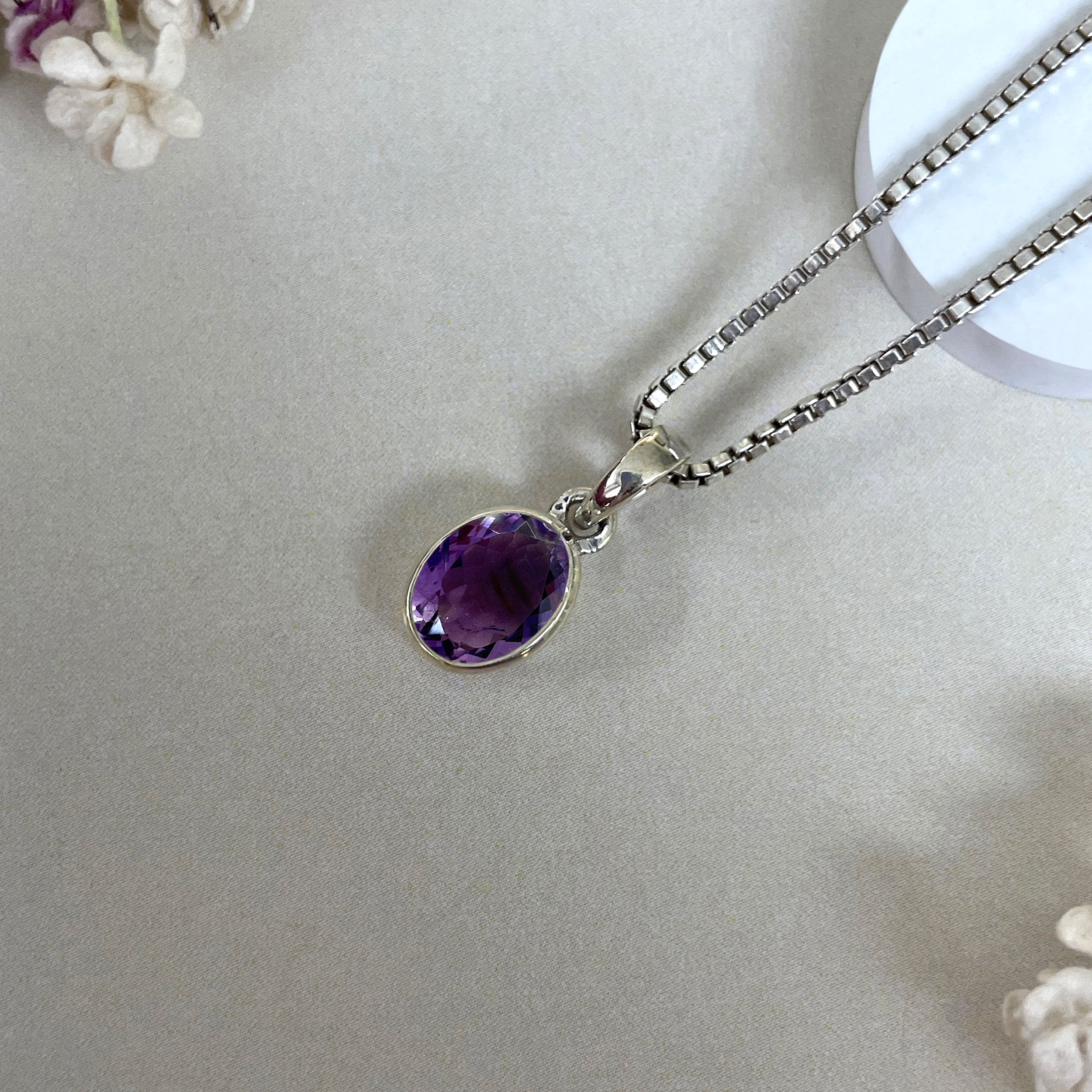 Amethyst Pendant-(AMT-SP-380.)