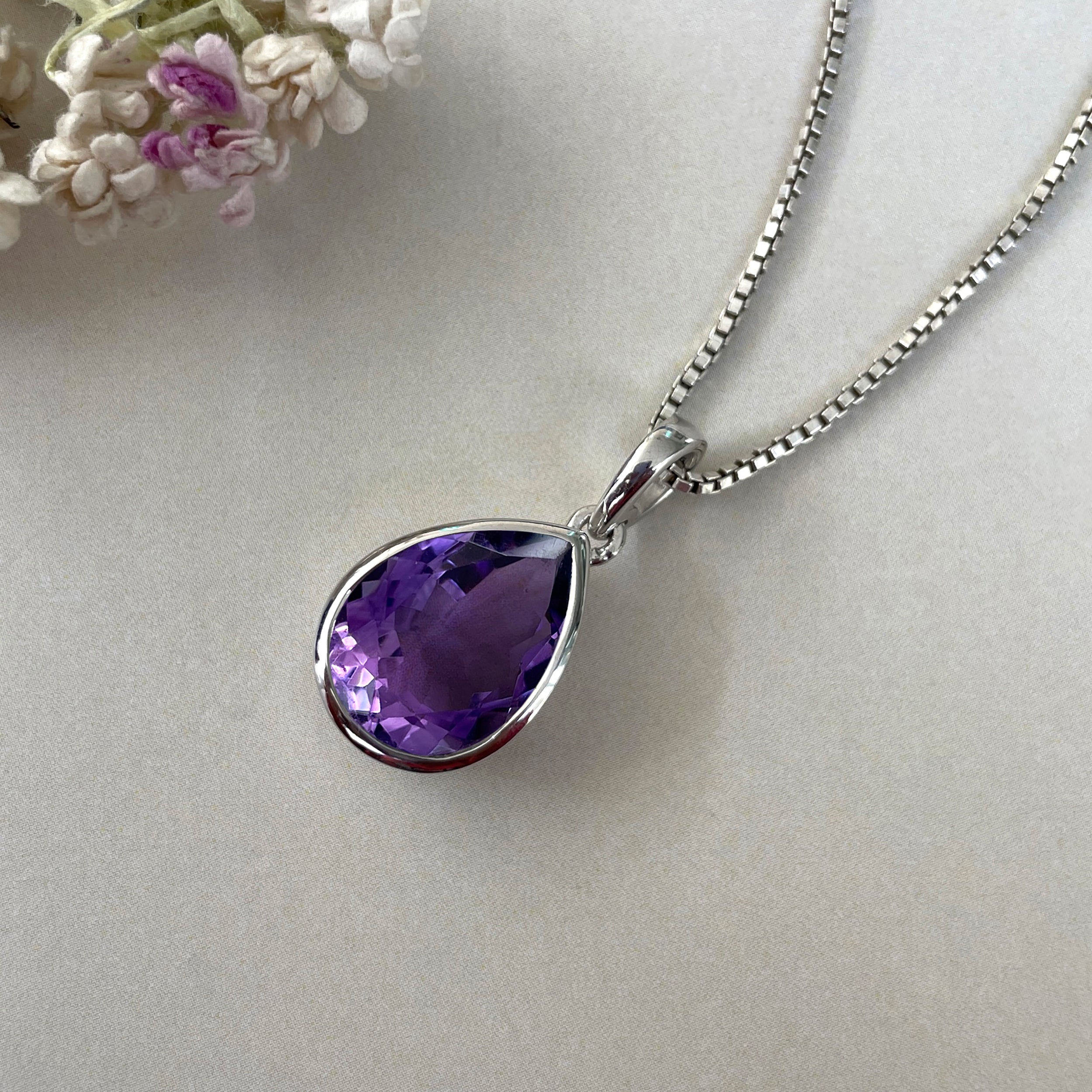 Amethyst Pendant-(AMT-SP-454.)