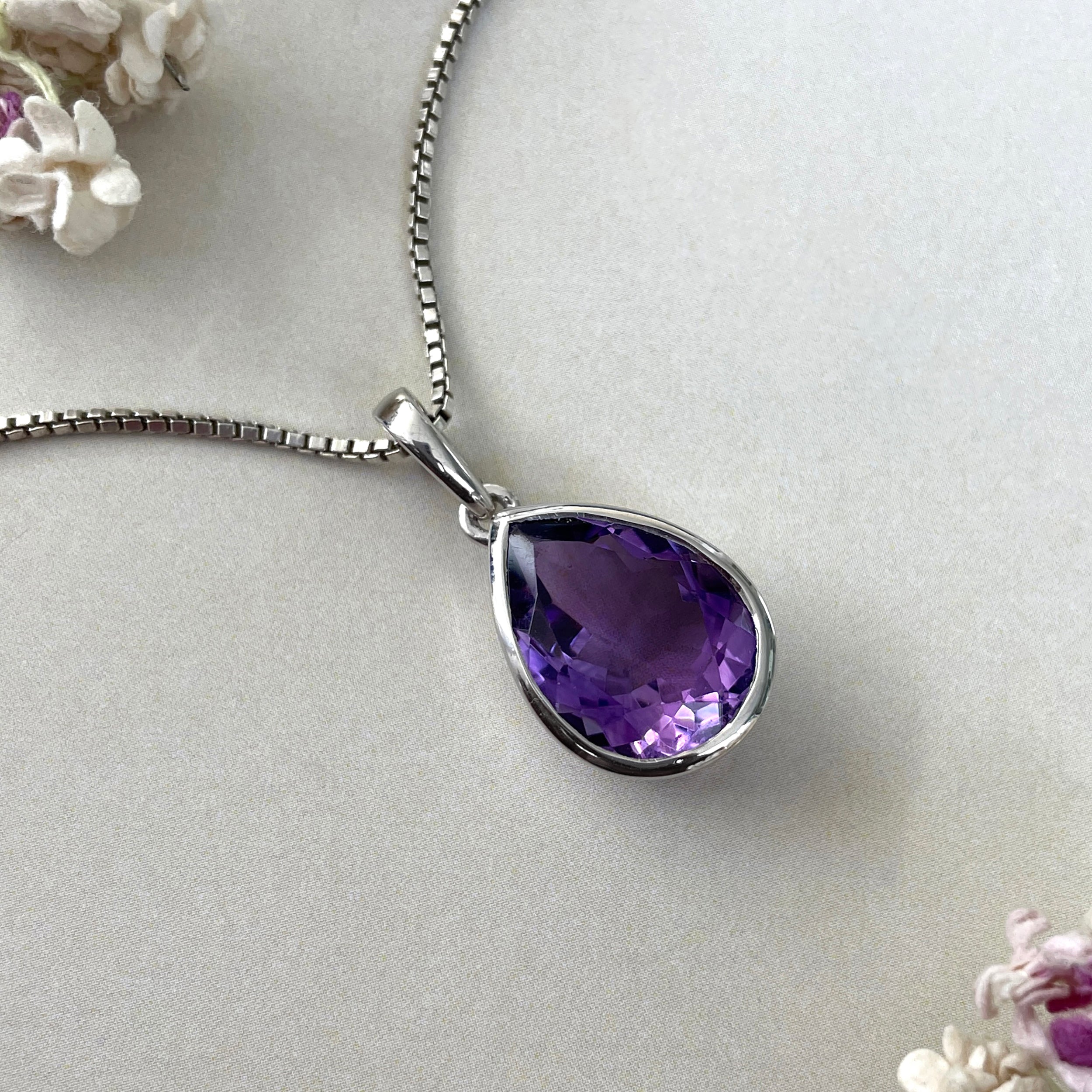 Amethyst Pendant-(AMT-SP-454.)