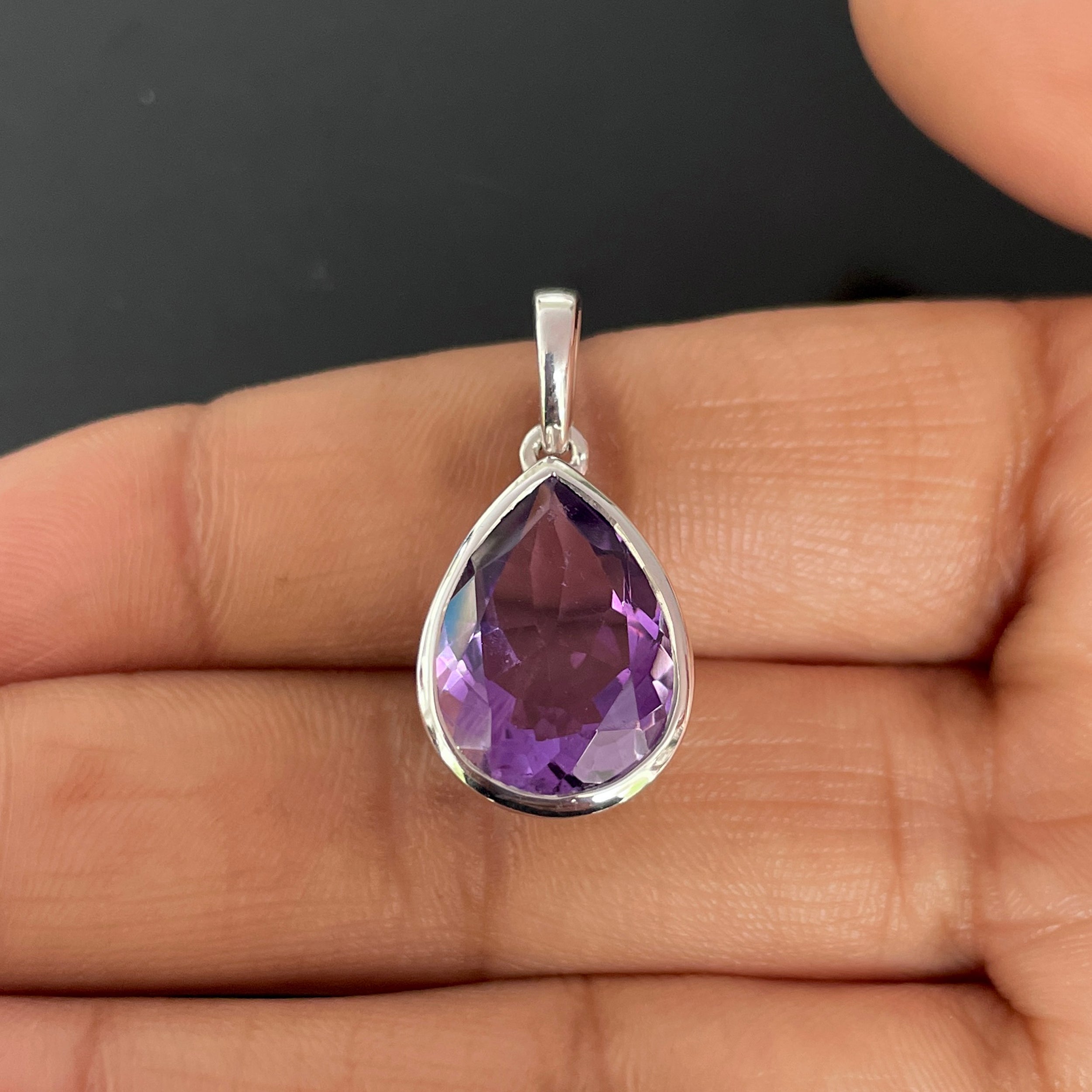 Amethyst Pendant-(AMT-SP-454.)