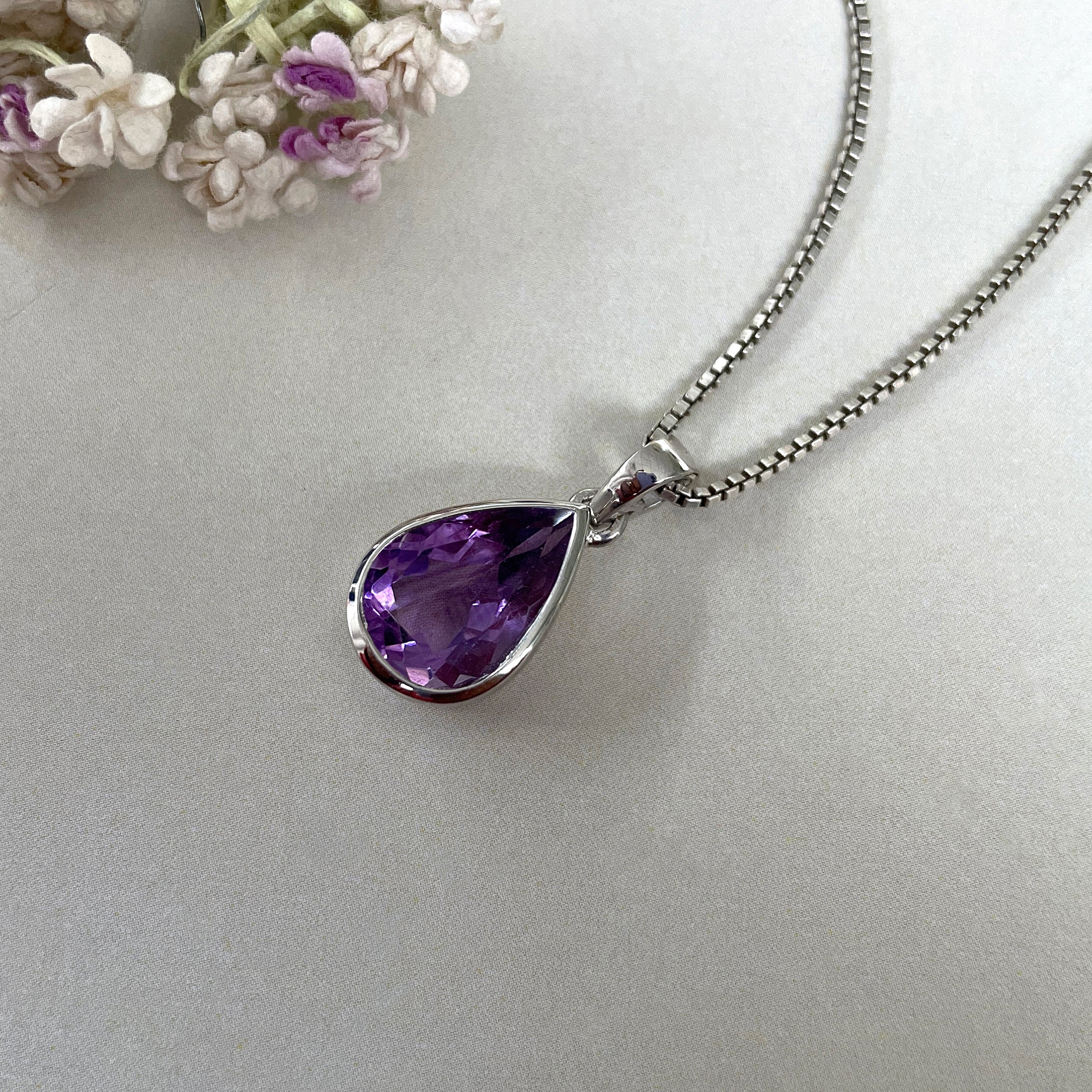 Amethyst Pendant-(AMT-SP-463.)