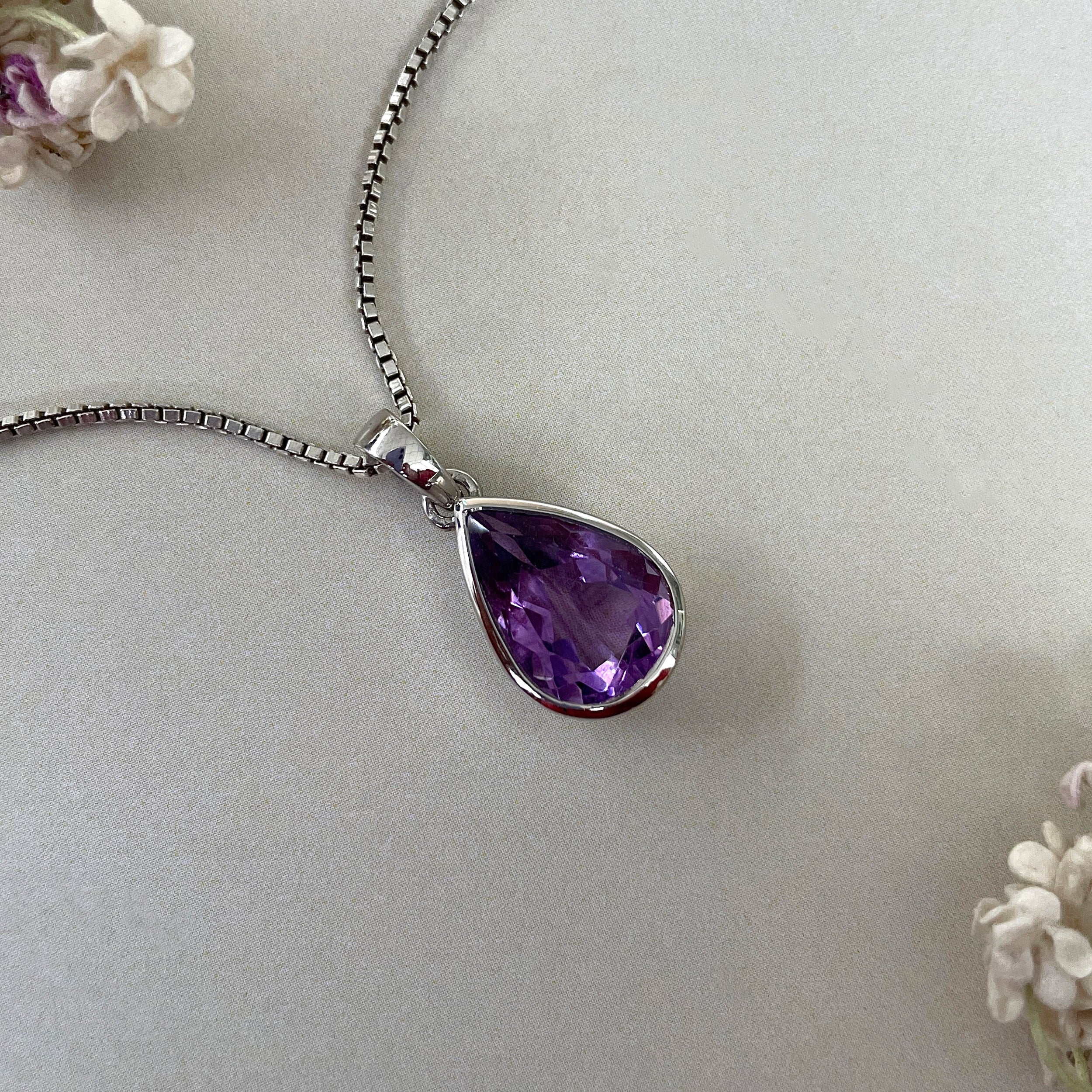 Amethyst Pendant-(AMT-SP-463.)