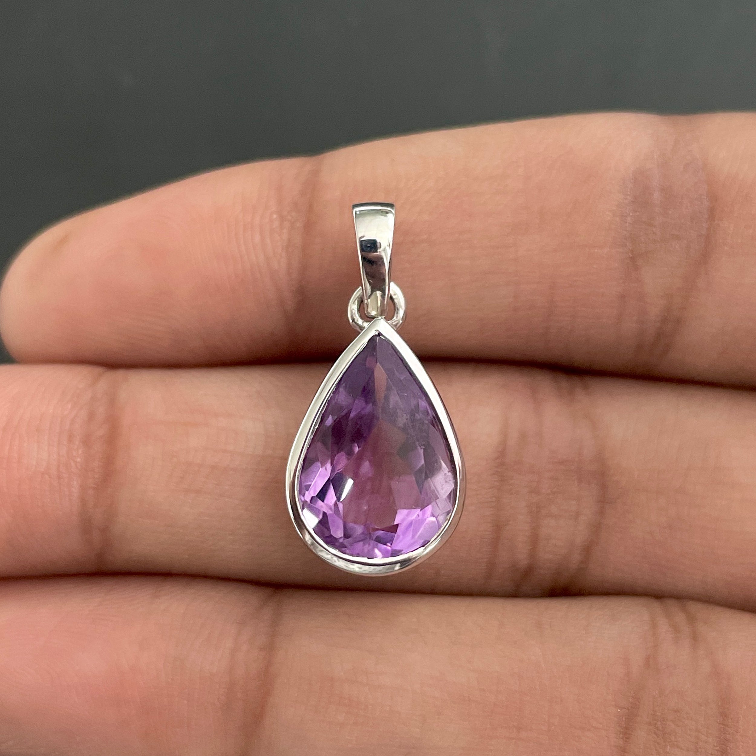 Amethyst Pendant-(AMT-SP-463.)