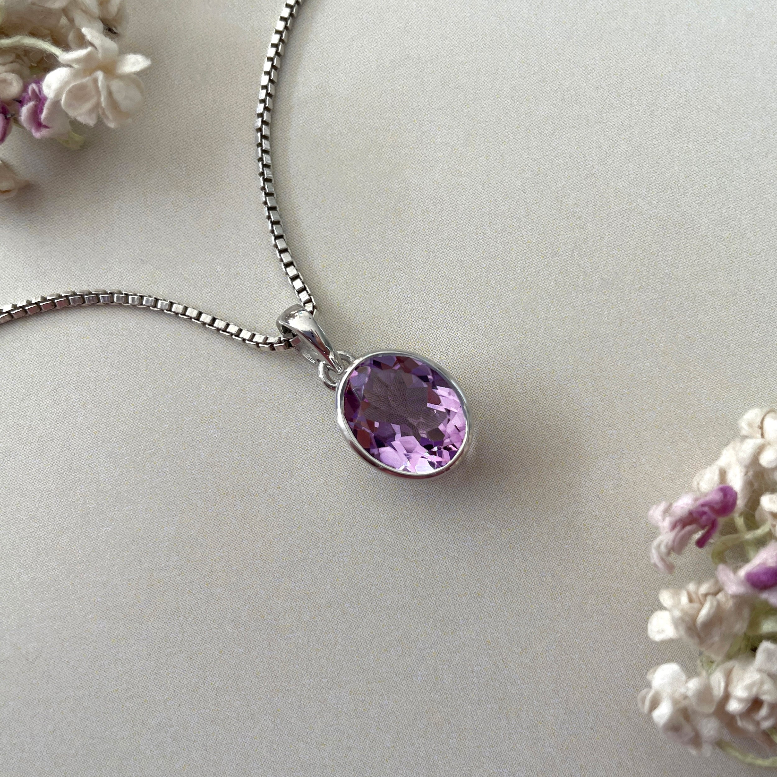 Amethyst Pendant-(AMT-SP-466.)