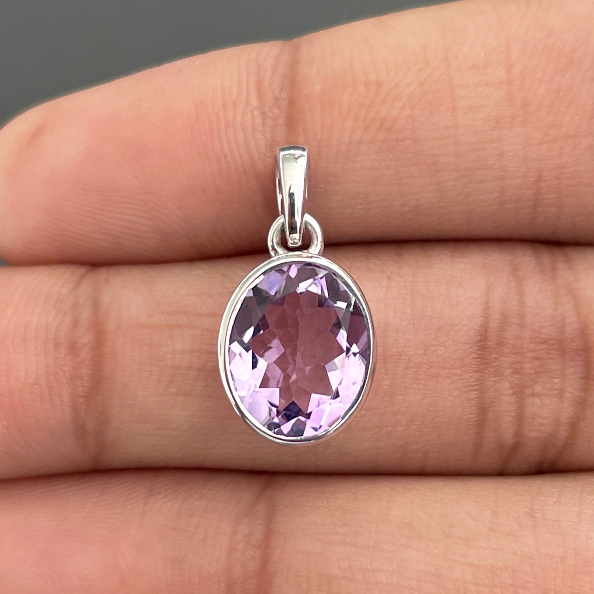 Amethyst Pendant-(AMT-SP-466.)