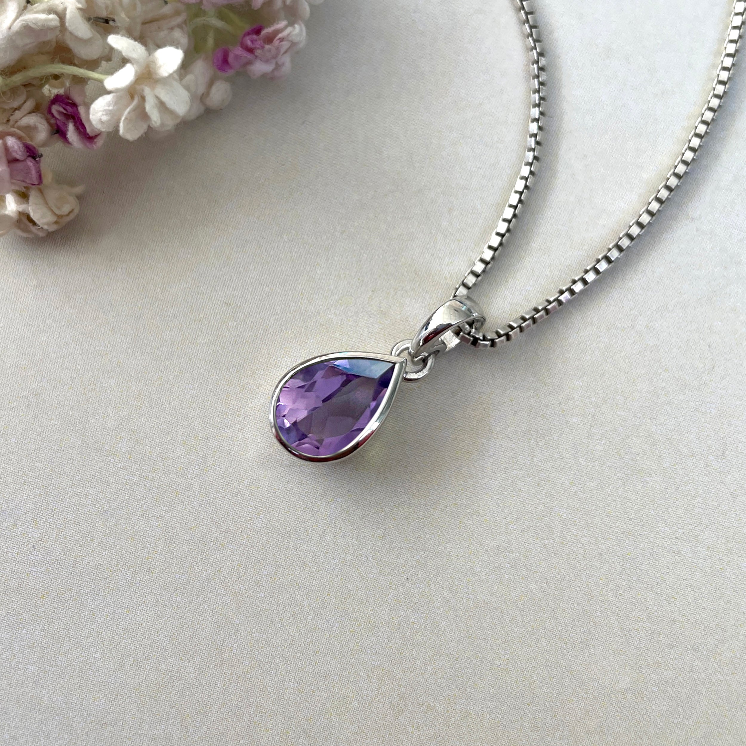 Amethyst Pendant-(AMT-SP-468.)