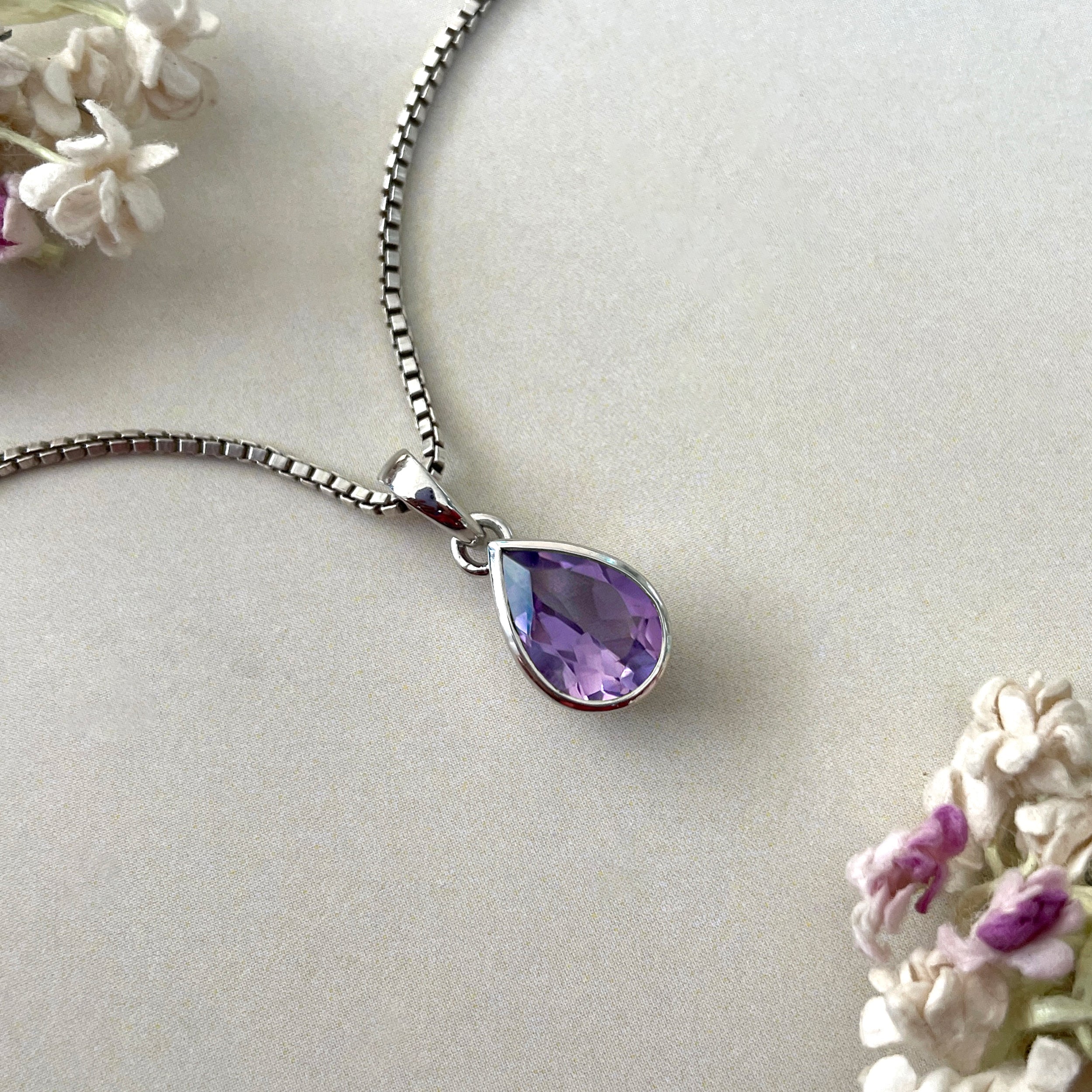 Amethyst Pendant-(AMT-SP-468.)