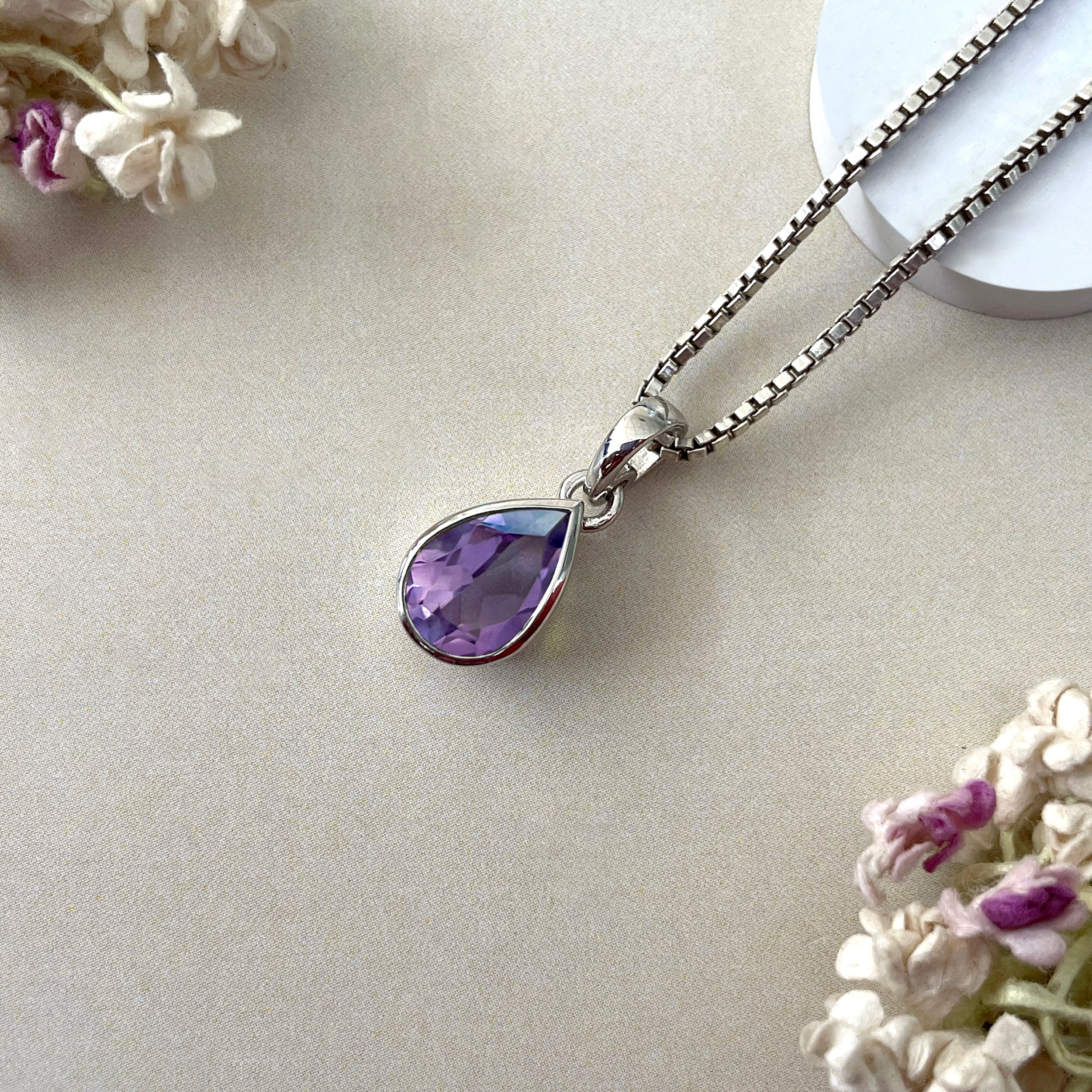 Amethyst Pendant-(AMT-SP-468.)