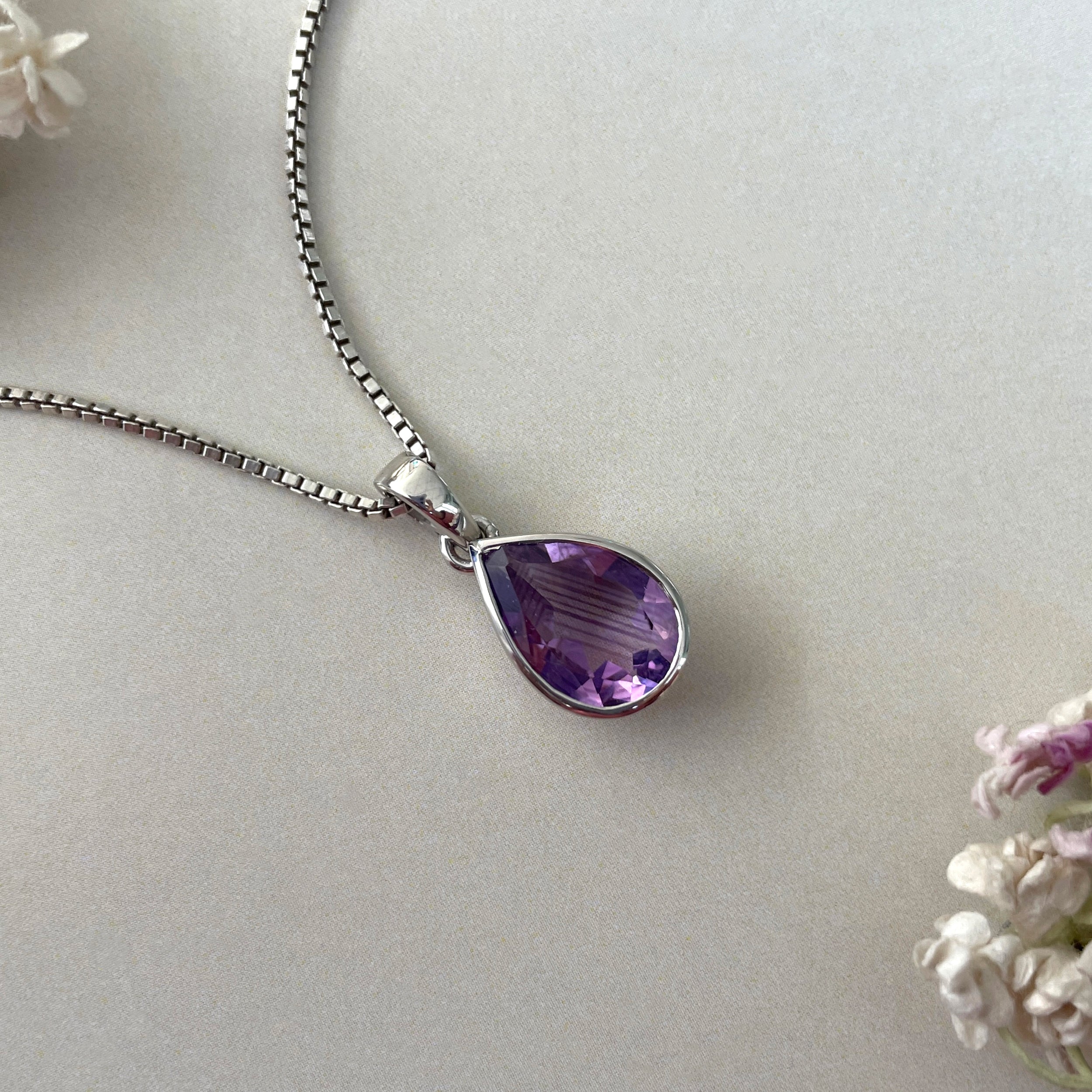 Amethyst Pendant-(AMT-SP-470.)
