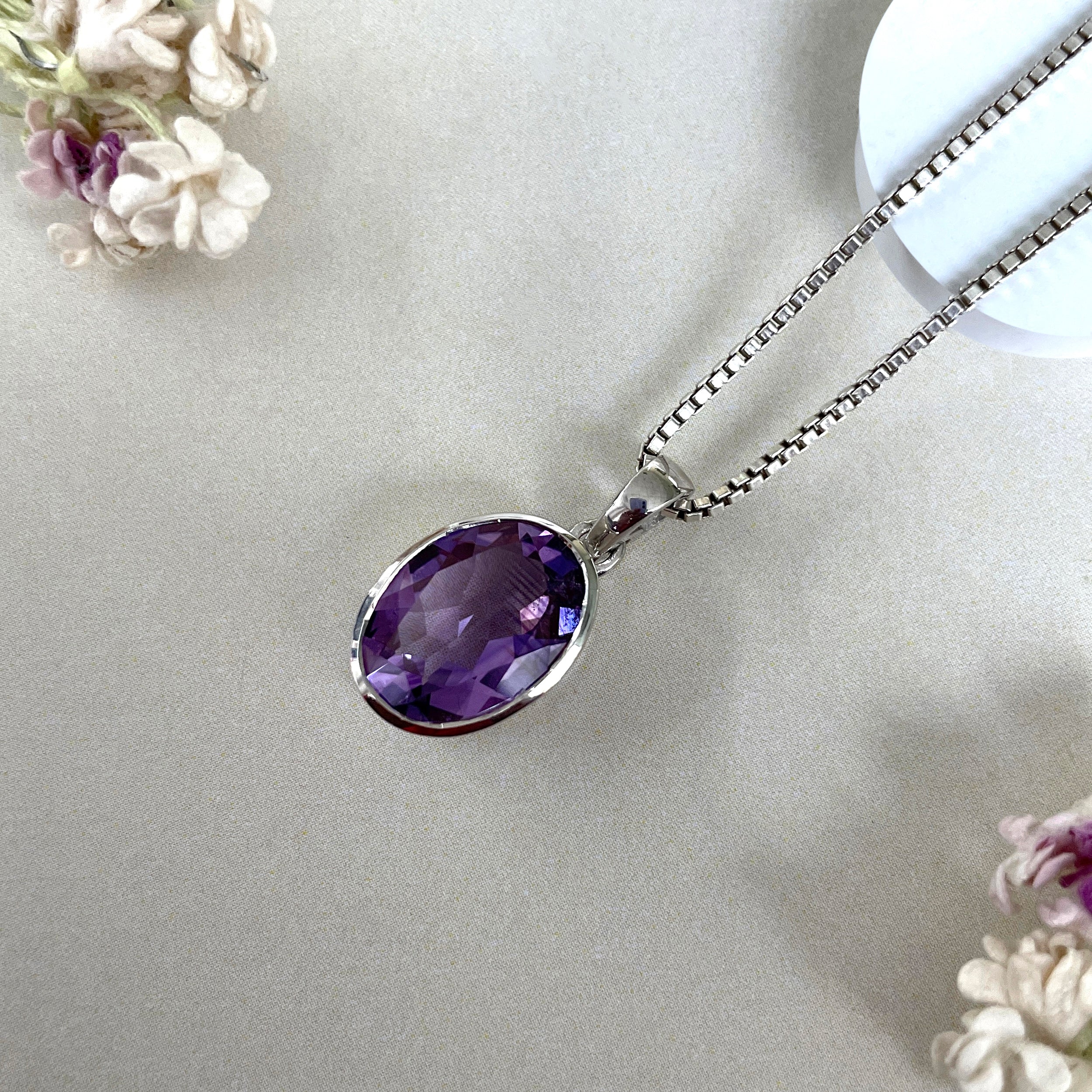 Amethyst Pendant-(AMT-SP-471.)