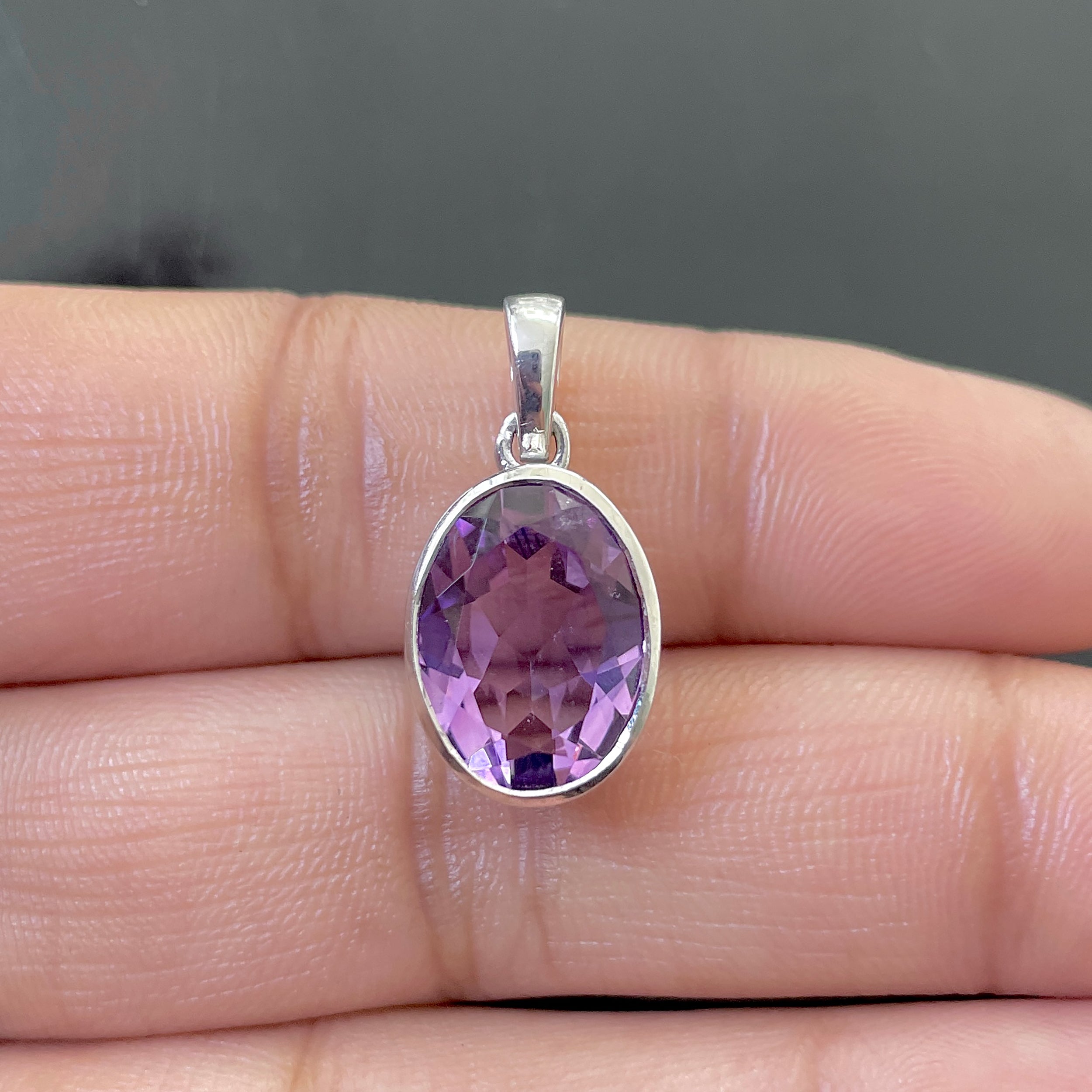 Amethyst Pendant-(AMT-SP-471.)
