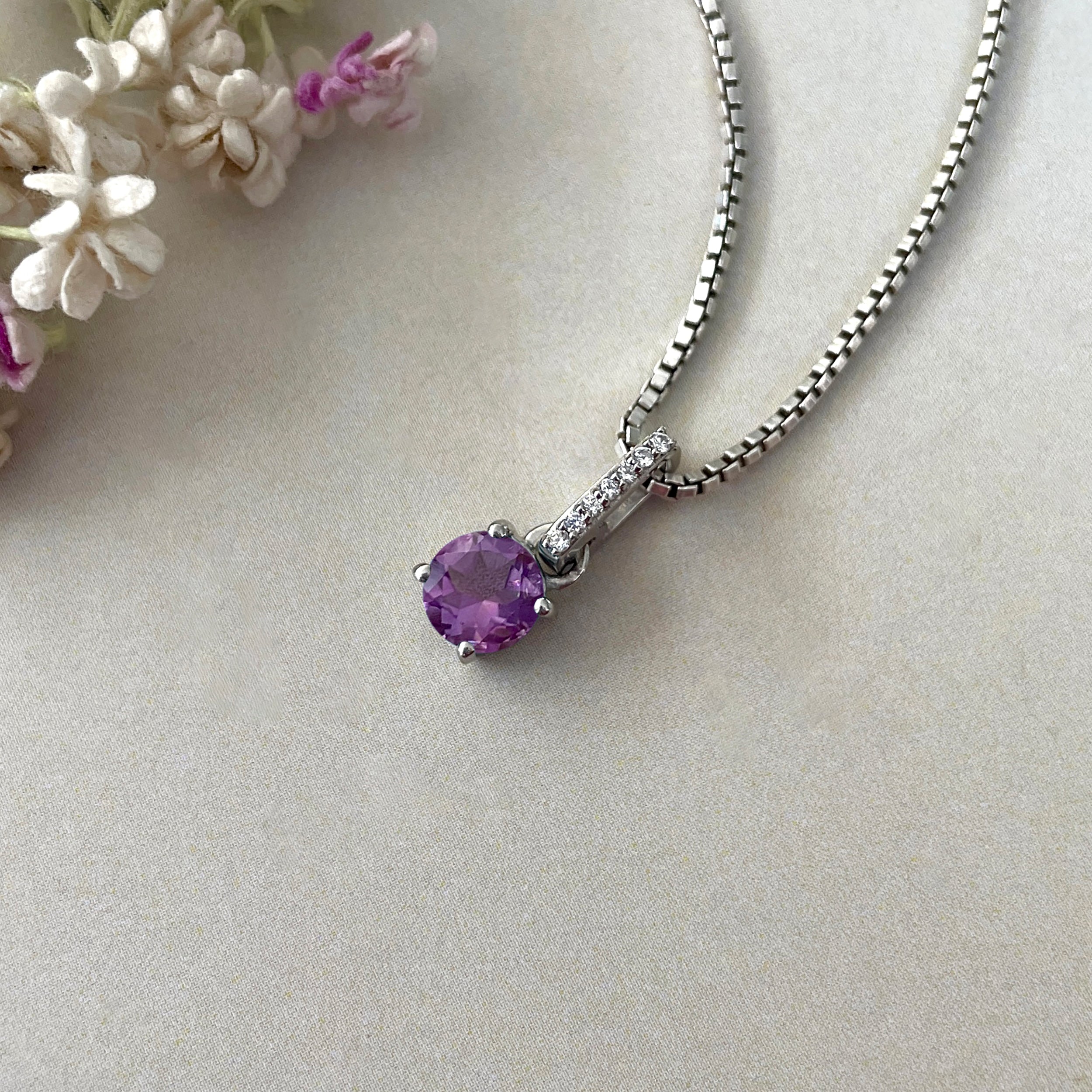 Amethyst Pendant-( AMT-SP-549 )