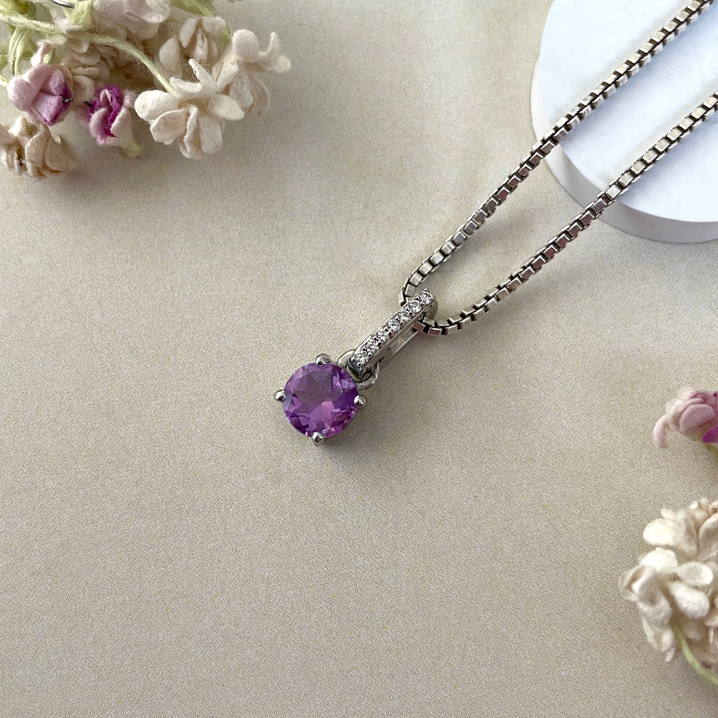 Amethyst Pendant-( AMT-SP-549 )
