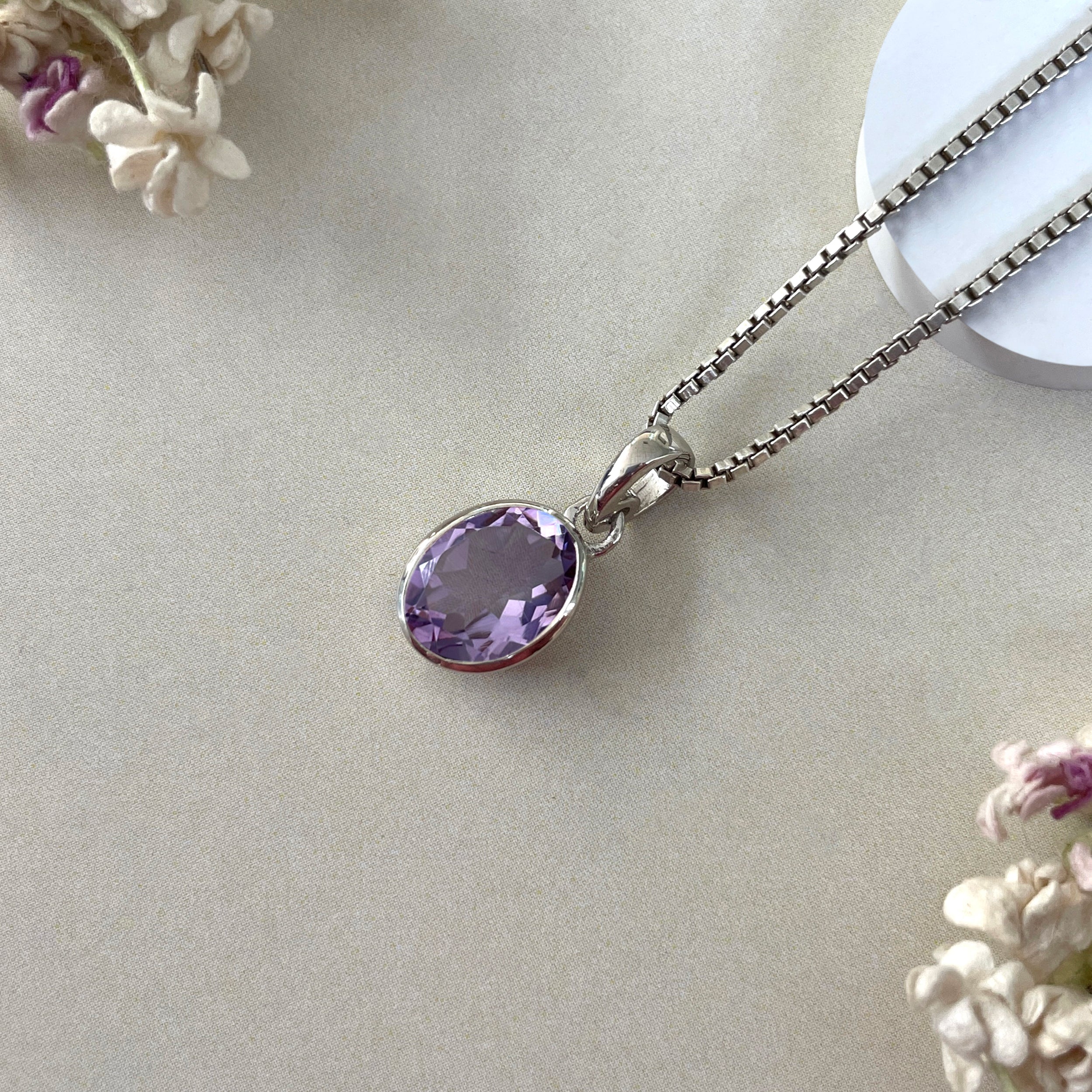 Amethyst Pendant-(AMT-SP-734.)
