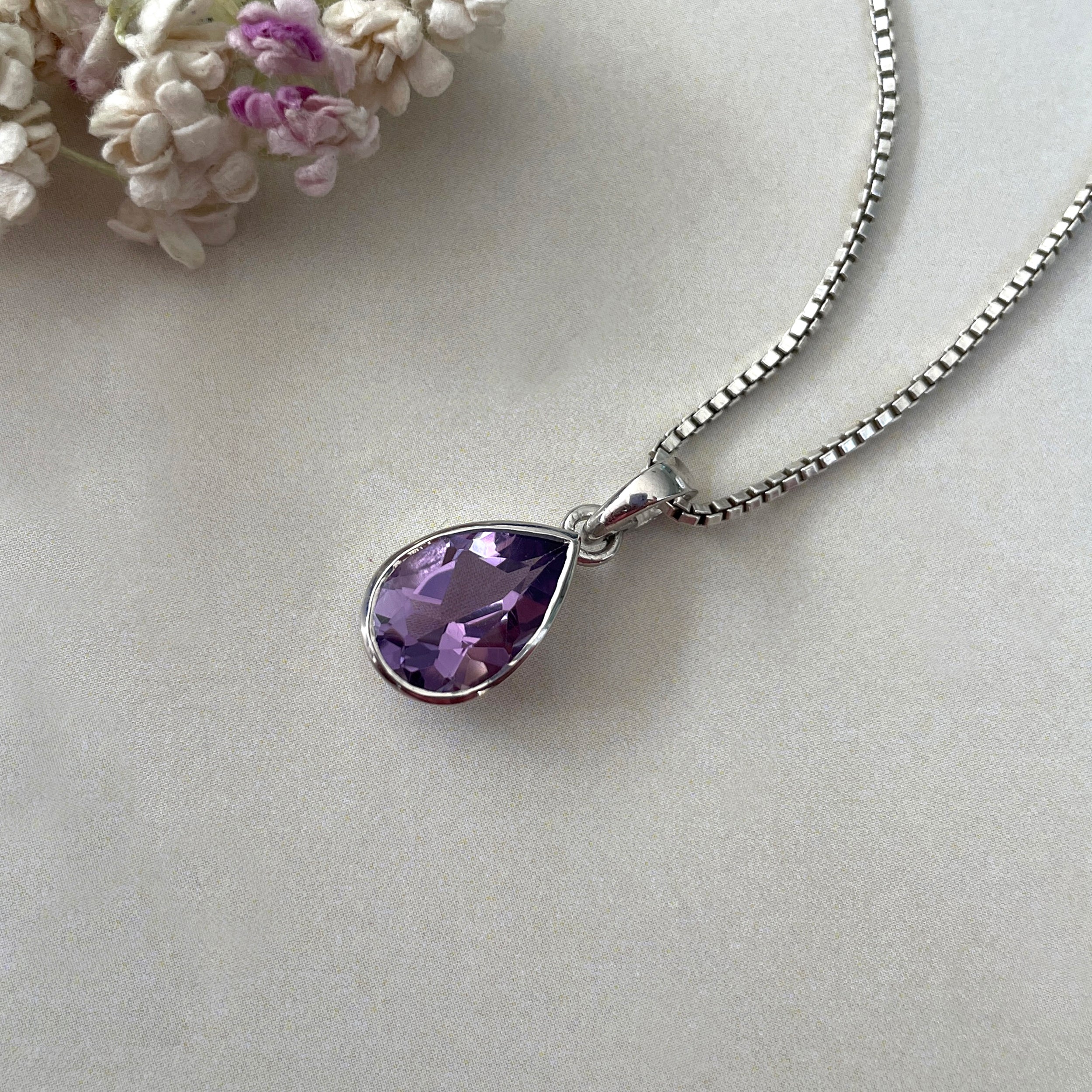 Amethyst Pendant-(AMT-SP-790.)