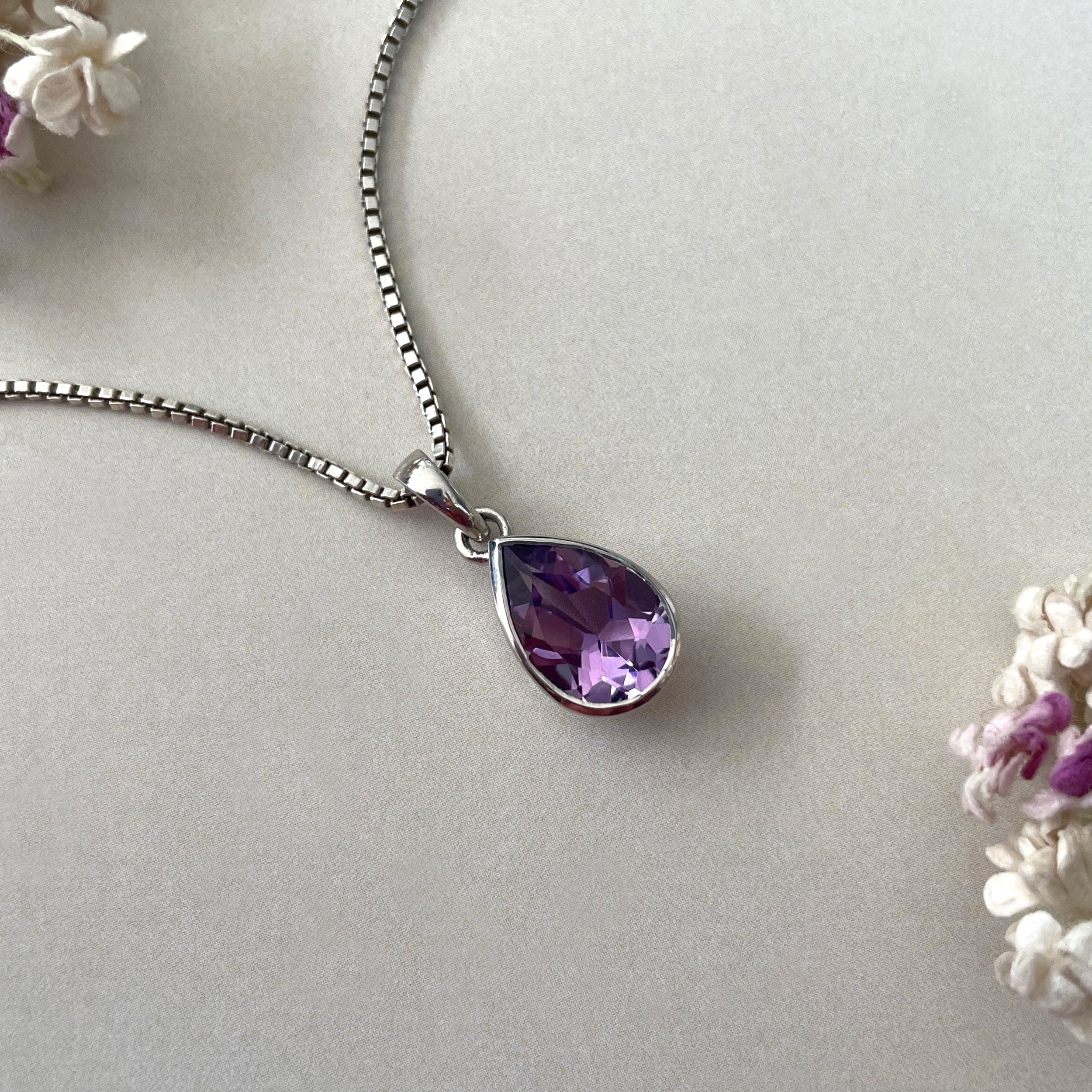 Amethyst Pendant-(AMT-SP-790.)