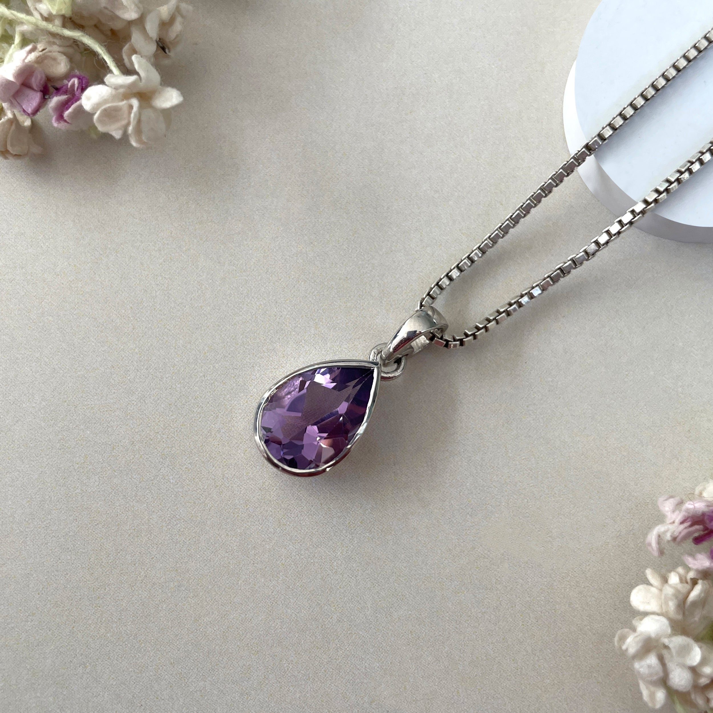 Amethyst Pendant-(AMT-SP-790.)