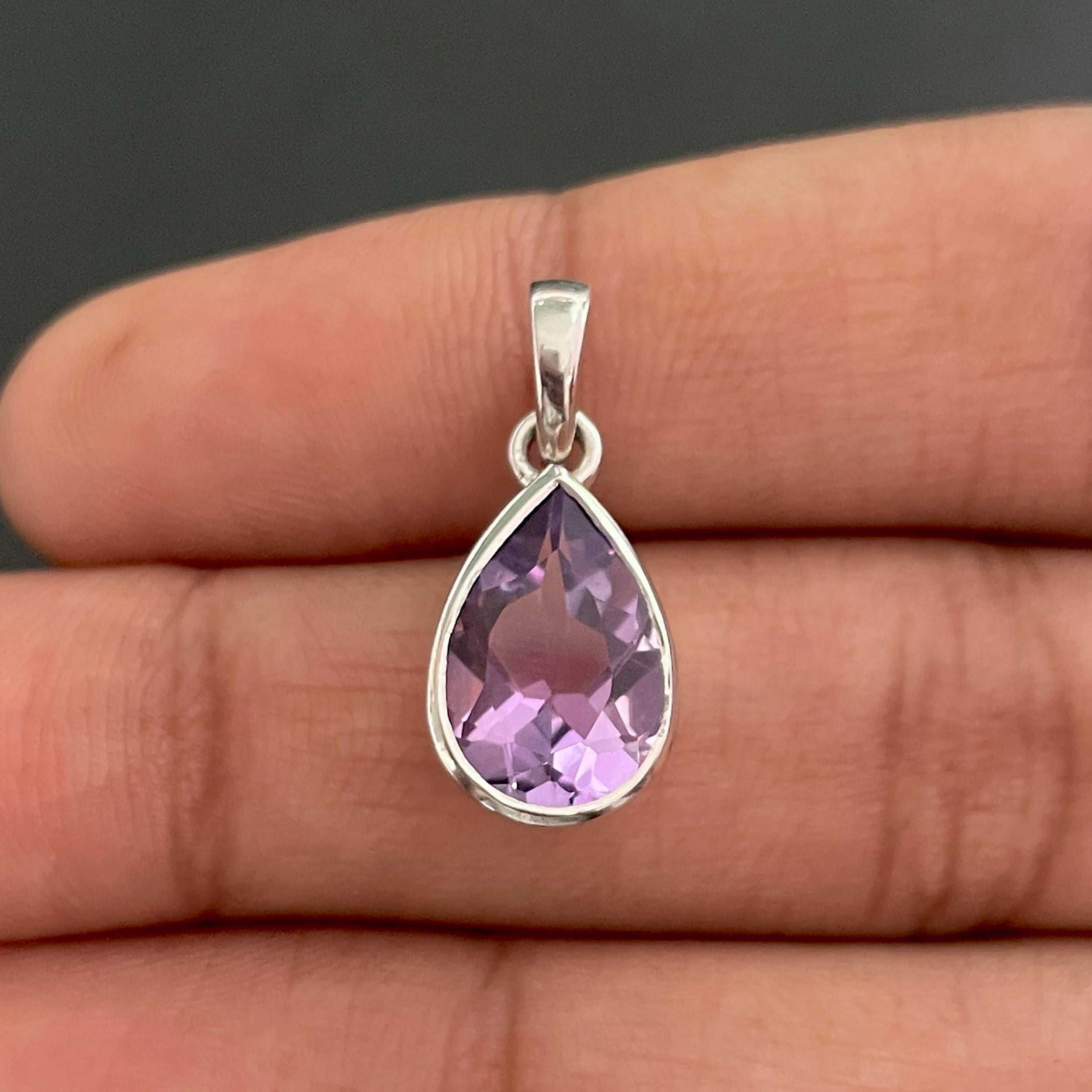 Amethyst Pendant-(AMT-SP-790.)
