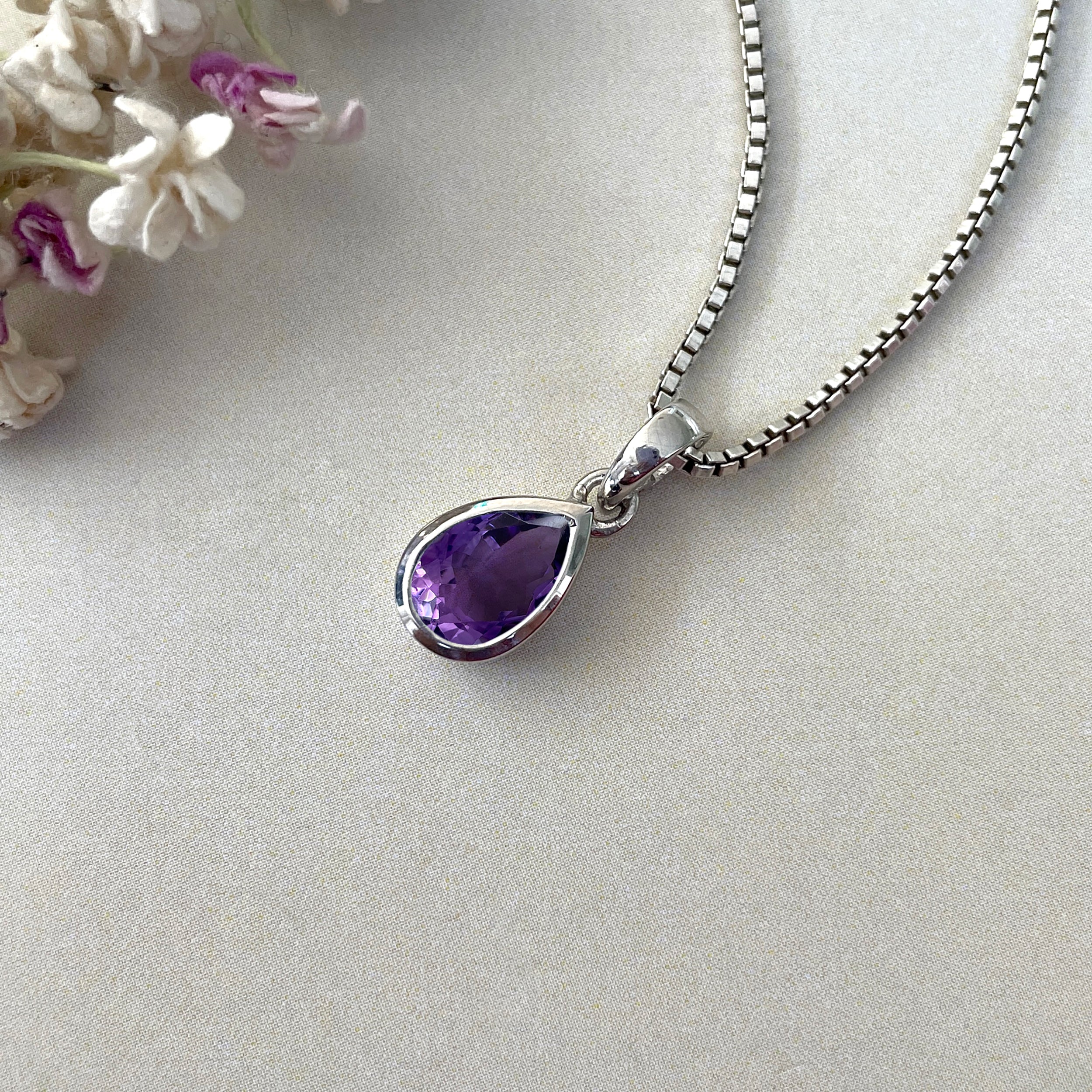 Amethyst Pendant-(AMT-SP-956.)