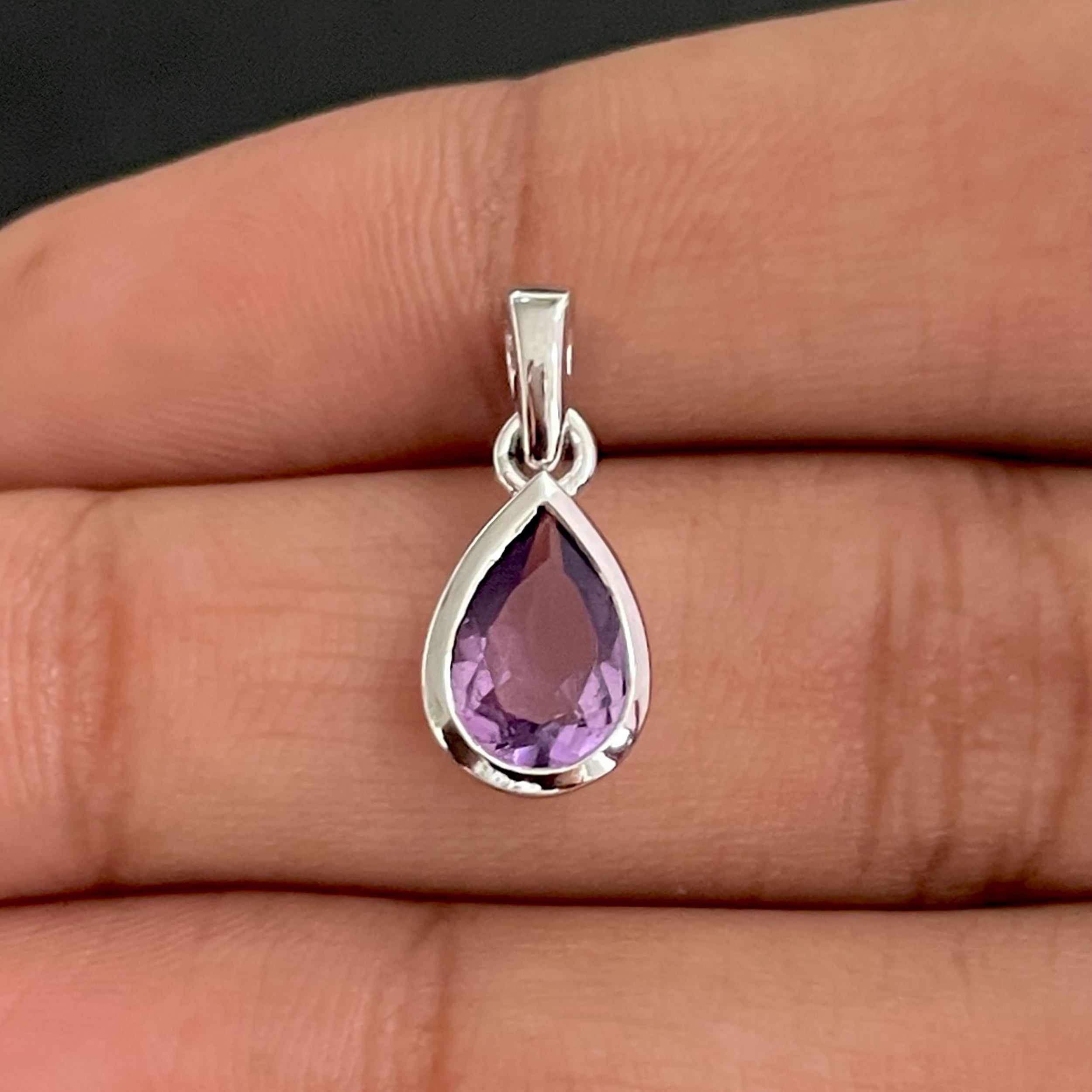 Amethyst Pendant-(AMT-SP-956.)