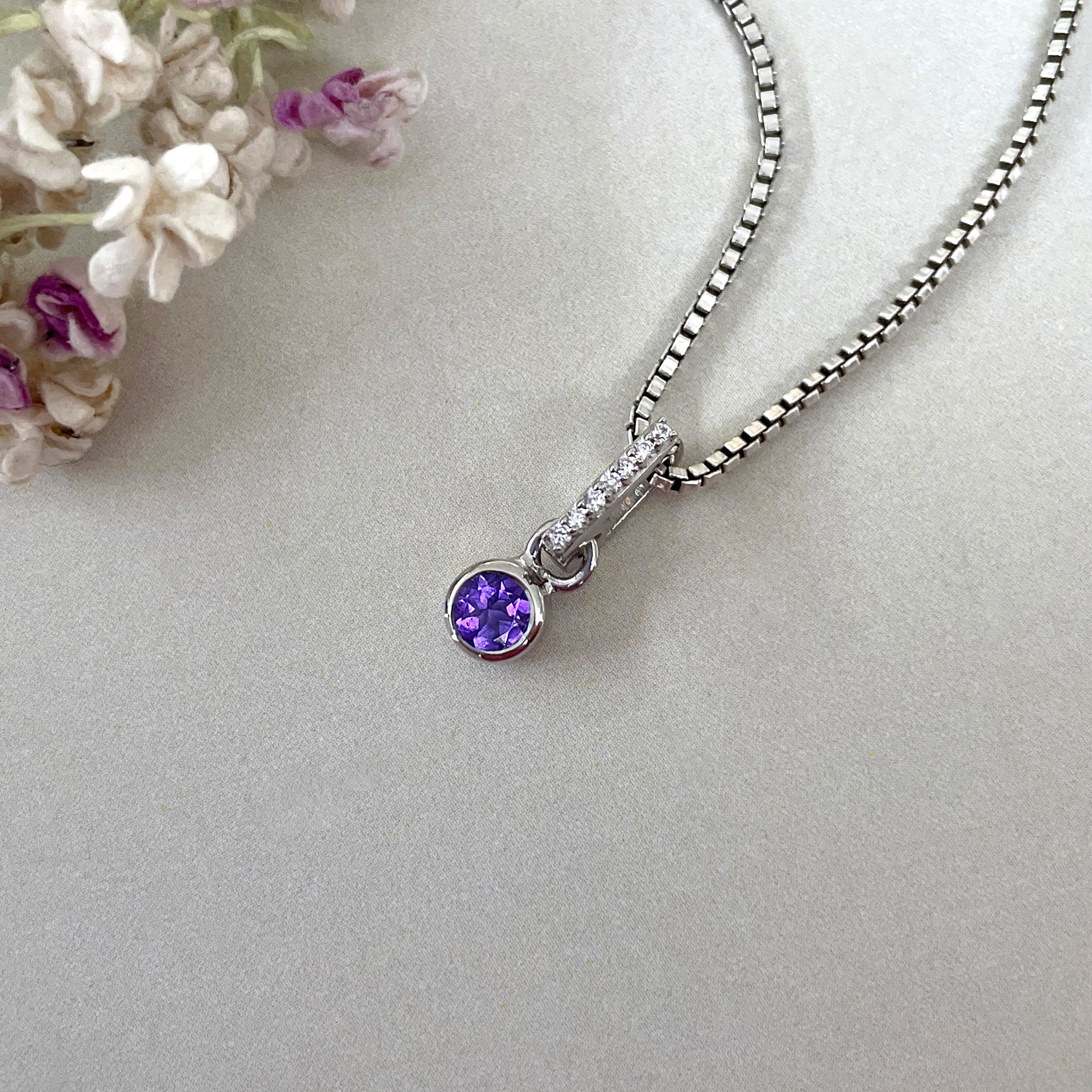 Amethyst Pendant-( AMT-SP-999B )