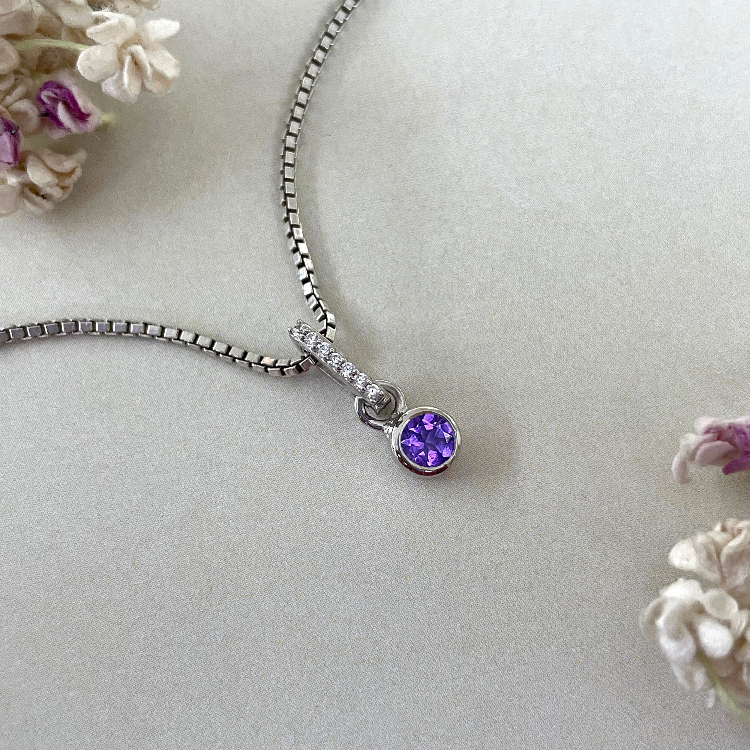 Amethyst Pendant-( AMT-SP-999B )