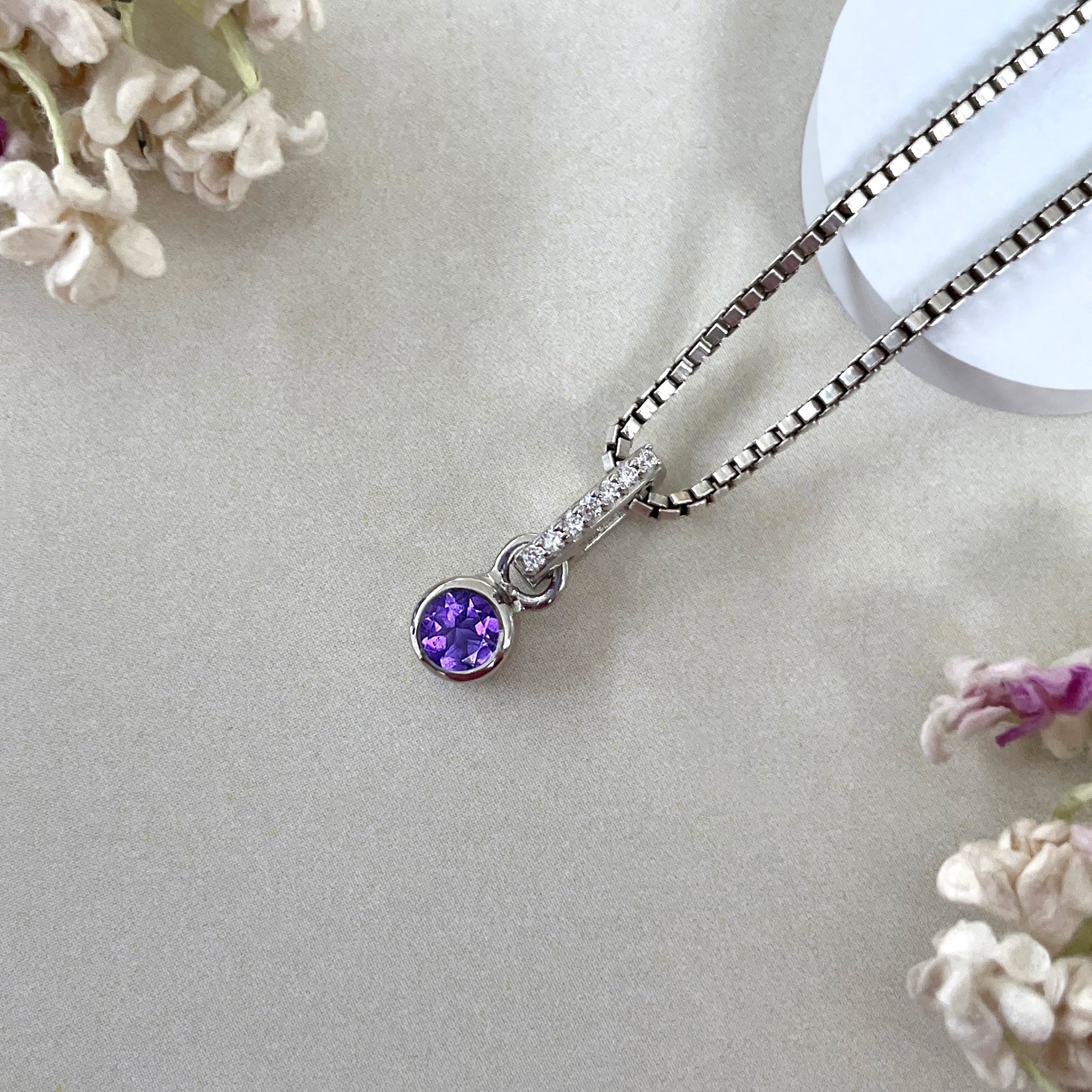 Amethyst Pendant-( AMT-SP-999B )