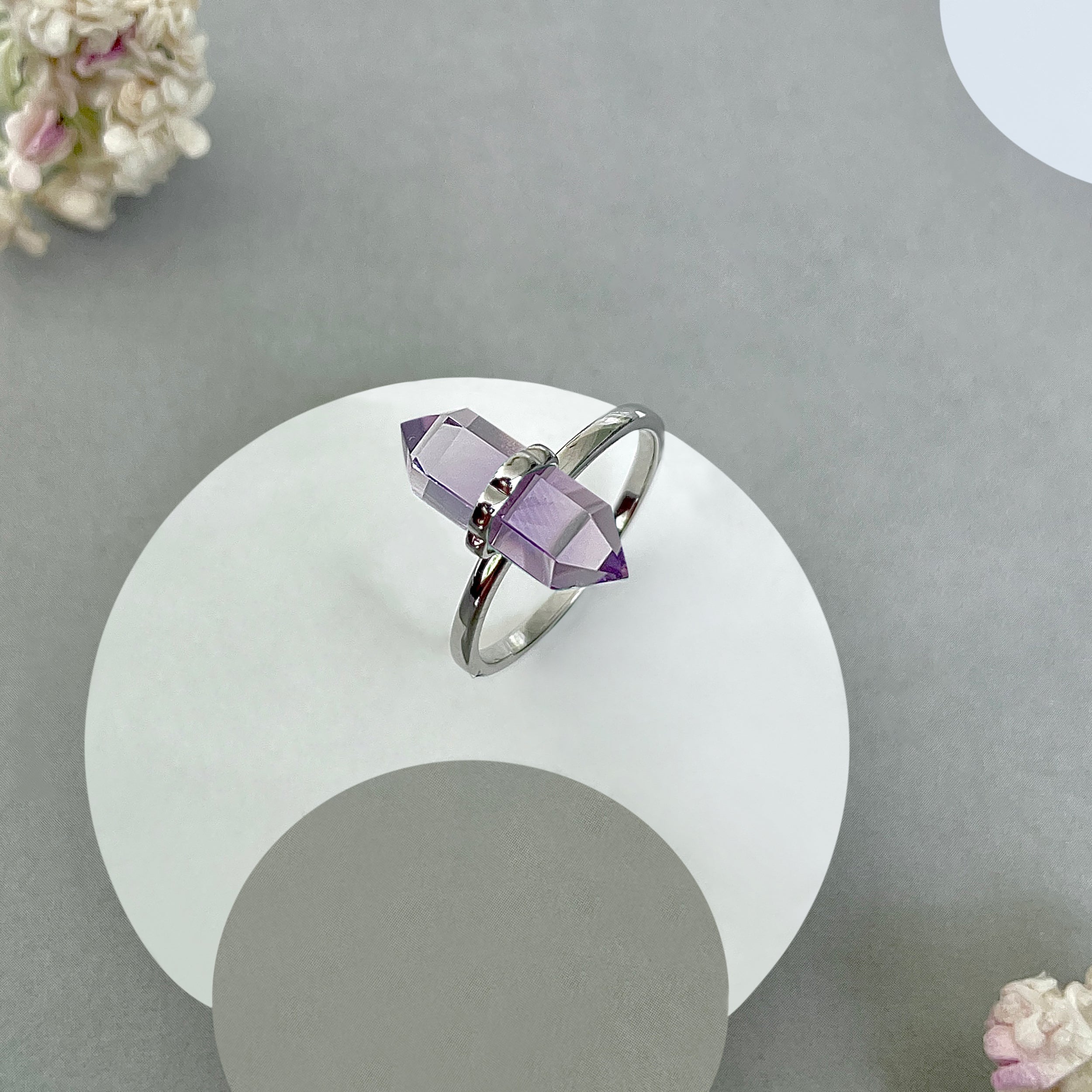Amethyst Ring-(AMT-SR-1748.)