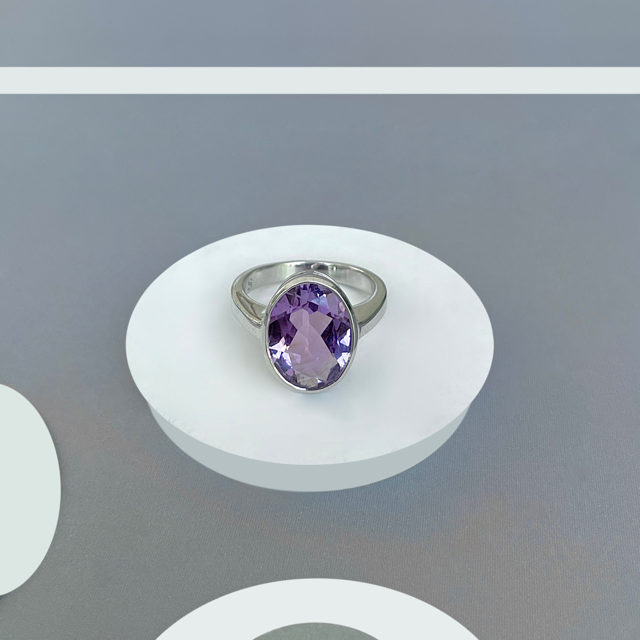 Amethyst Ring-(AMT-SR-1892.)